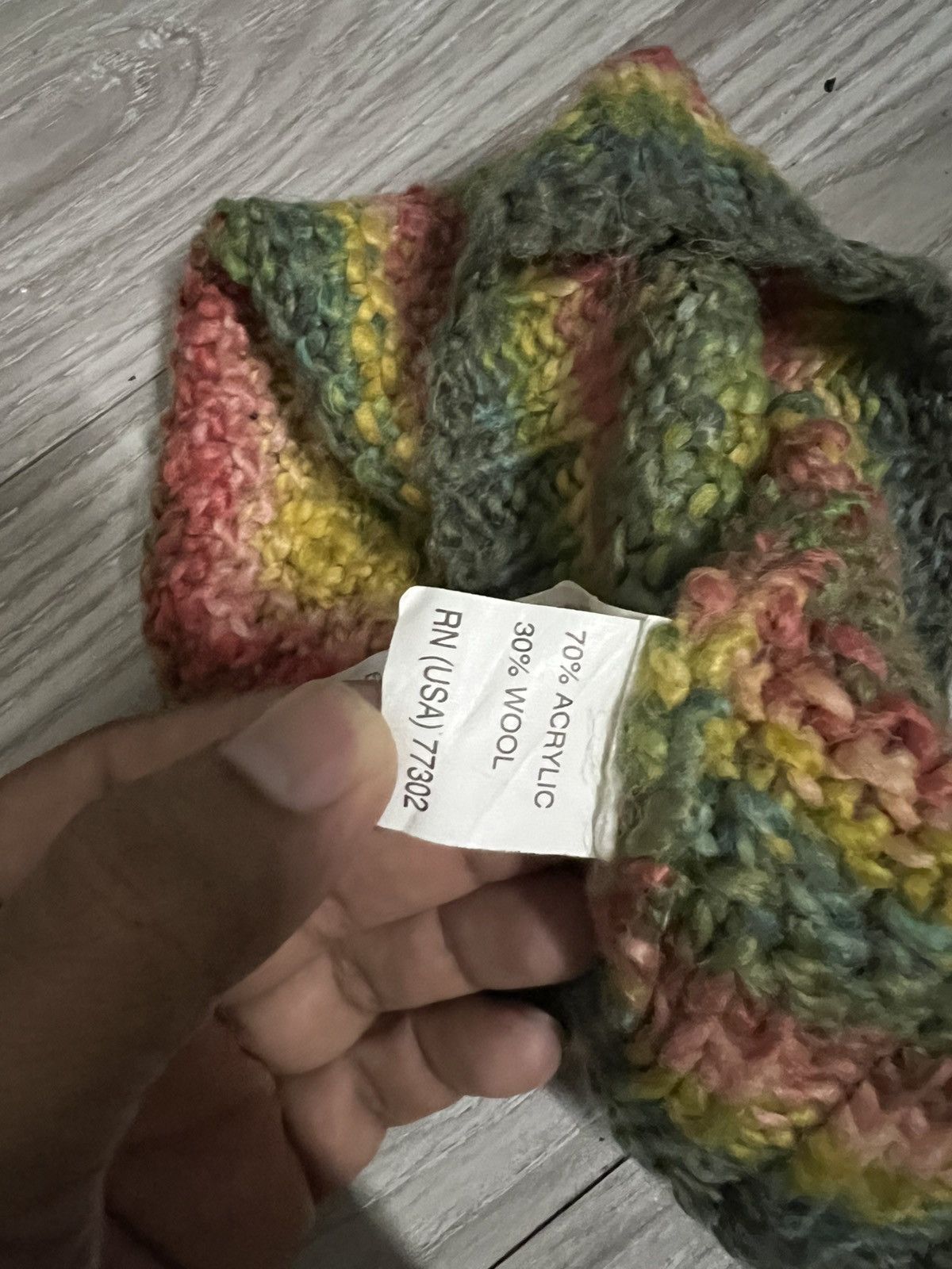 Zara ZARA knit rainbow Beanie Hat Size ONE SIZE - 7 Thumbnail