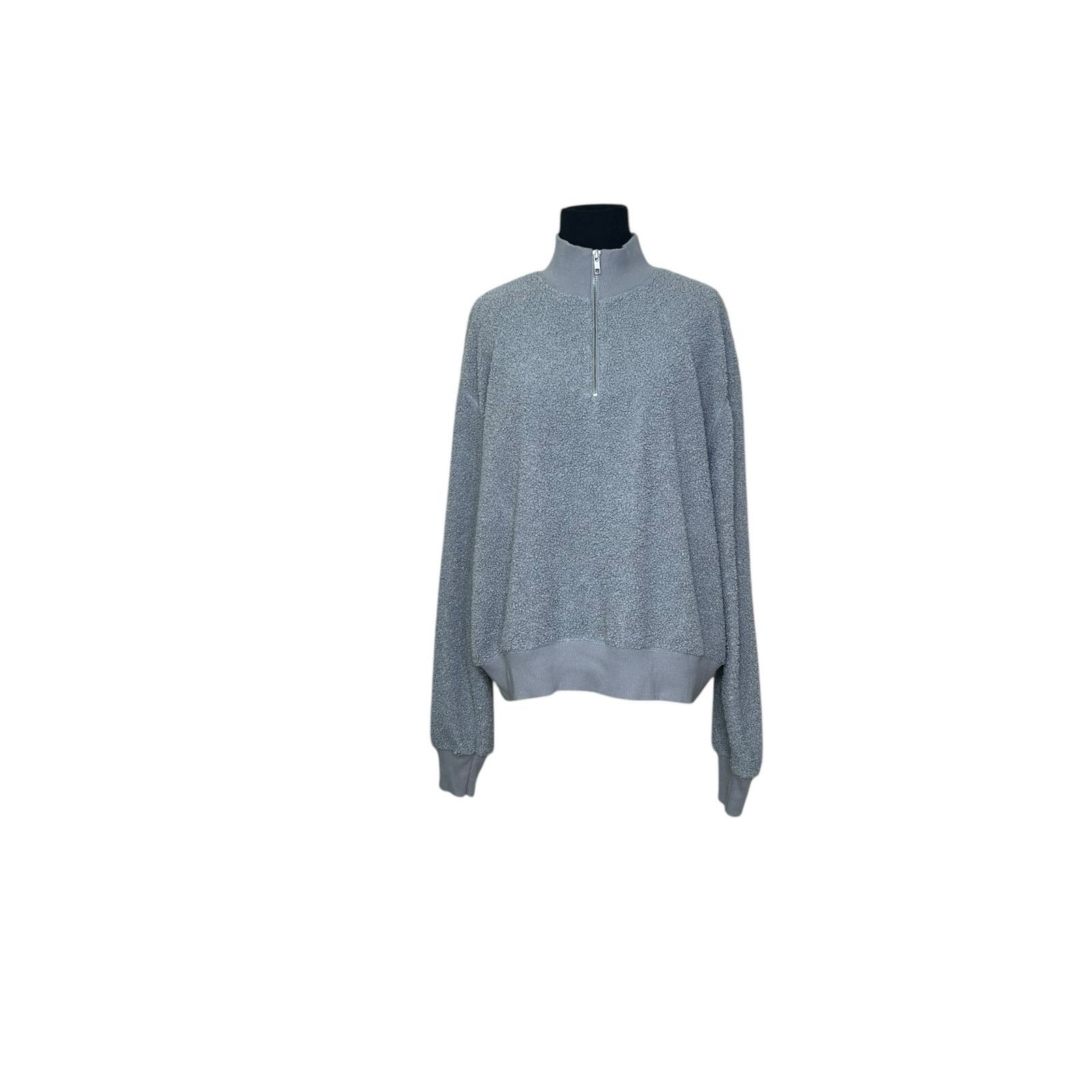 Topshop Topshop gray teddy long sleeves pullover sweater size 12 Size XL / US 12-14 / IT 48-50 - 9 Thumbnail