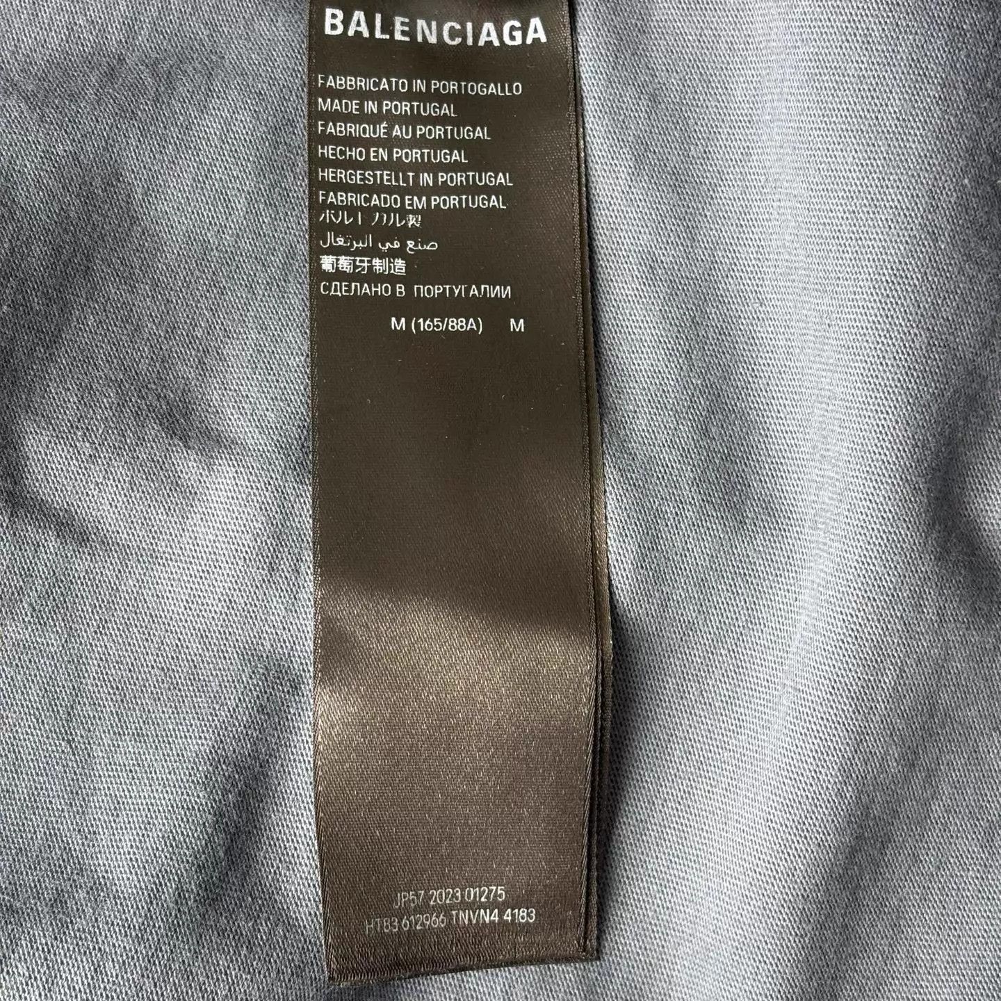 Balenciaga Balenciaga BLCG Splatter Logo Casual SS Tee Blue M Size M / US 6-8 / IT 42-44 - 4 Thumbnail