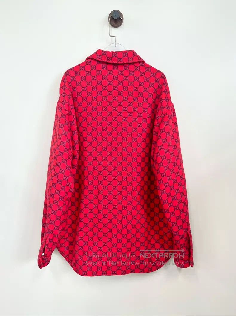 Gucci Gucci Red old flower GG full-print shirt-style cotton jack Size US S / EU 44-46 / 1 - 2 Thumbnail