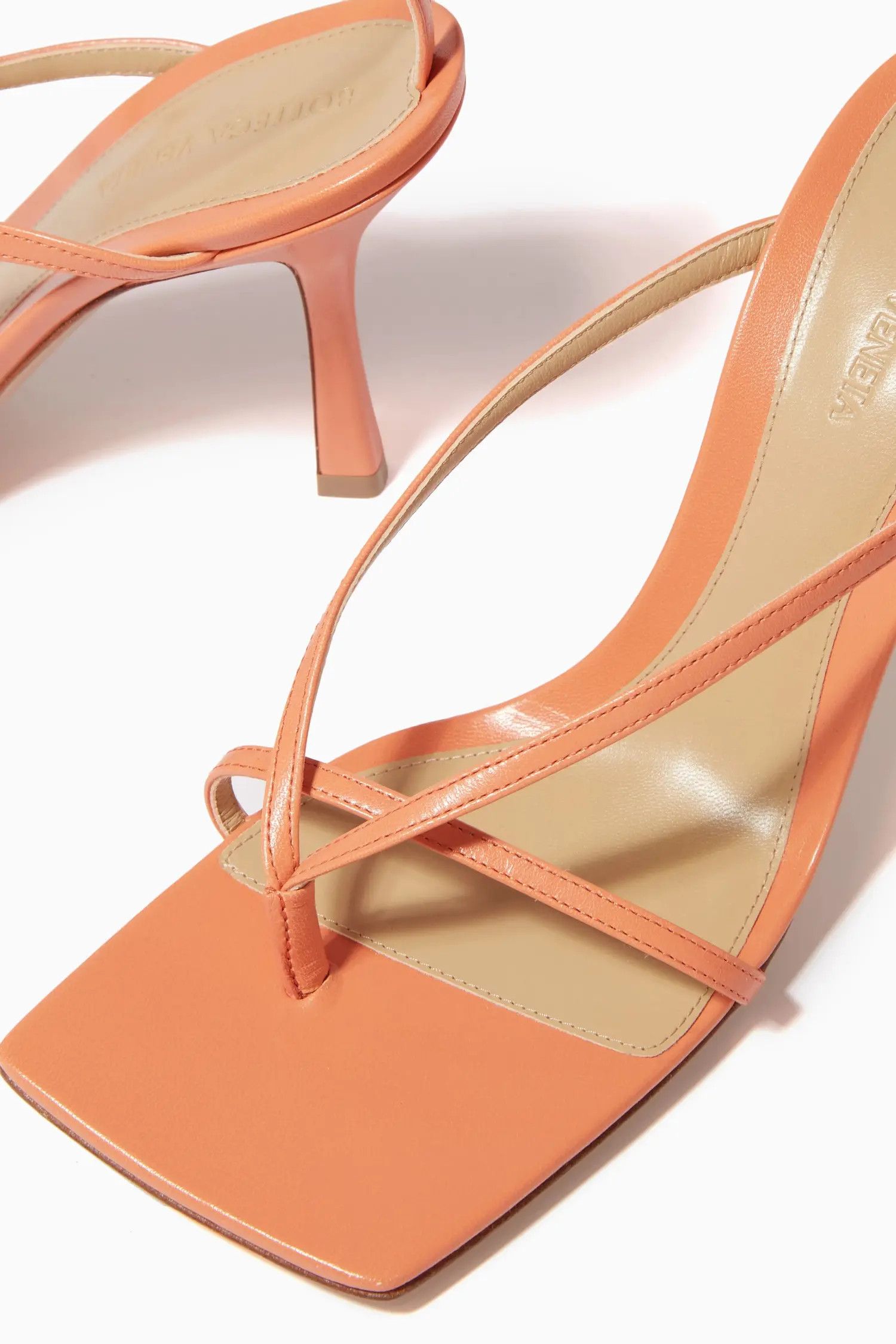 Bottega Veneta o1n1vont1124 Stretch Strap Sandals in Orange Size US 4.5 / IT 34.5 - 5 Thumbnail