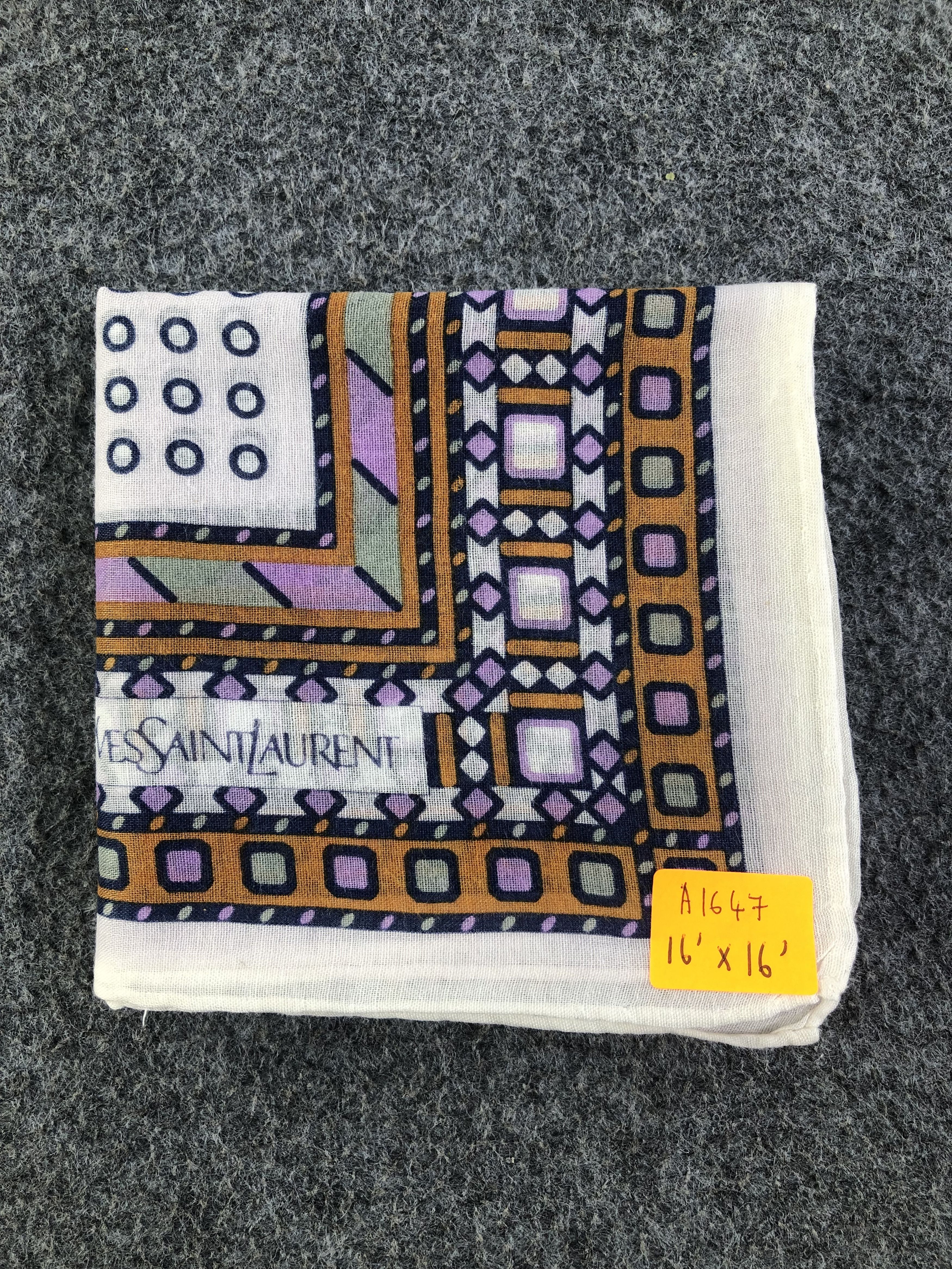 Vintage × Yves Saint Laurent Yves Saint Laurent Handkerchief / Bandana / Neckerchief Size ONE SIZE - 6 Thumbnail