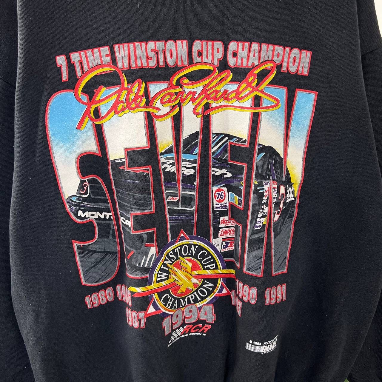NASCAR 1994 Vtg Dale Earnhardt Sweatshirt RCR Sport Racing 7 Time Size US XL / EU 56 / 4 - 3 Thumbnail