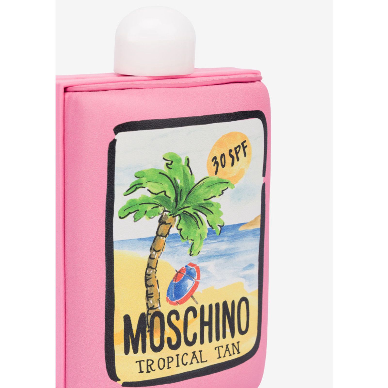 Moschino SS23 MOSCHINO Tropical Tan Clutch Pink Padded Sunscreen30SPF Size ONE SIZE - 4 Thumbnail