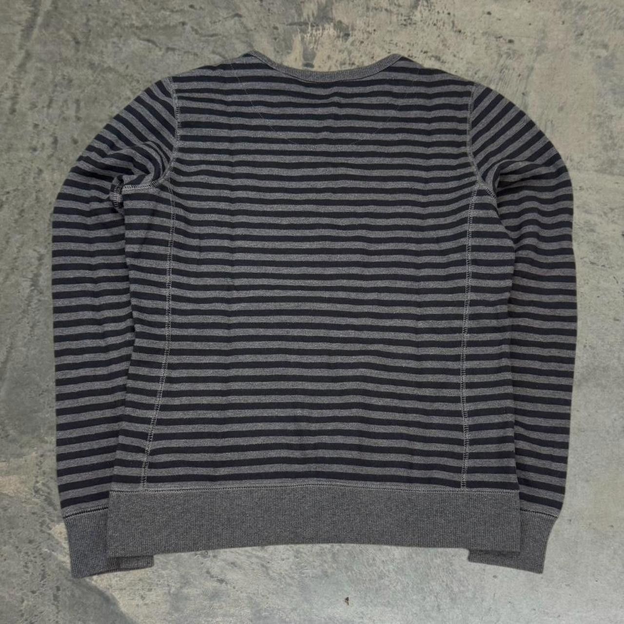 Nike × Vintage Vintage Y2K Nike Grunge Striped Crewneck Sweatshirt Size L / US 10 / IT 46 - 4 Thumbnail
