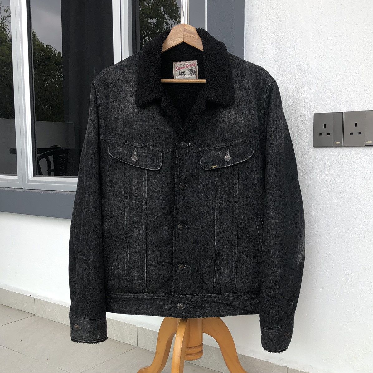 Lee Lee Storm Rider Lined Sherpa Denim Jacket Size US L / EU 52-54 / 3 - 7 Thumbnail