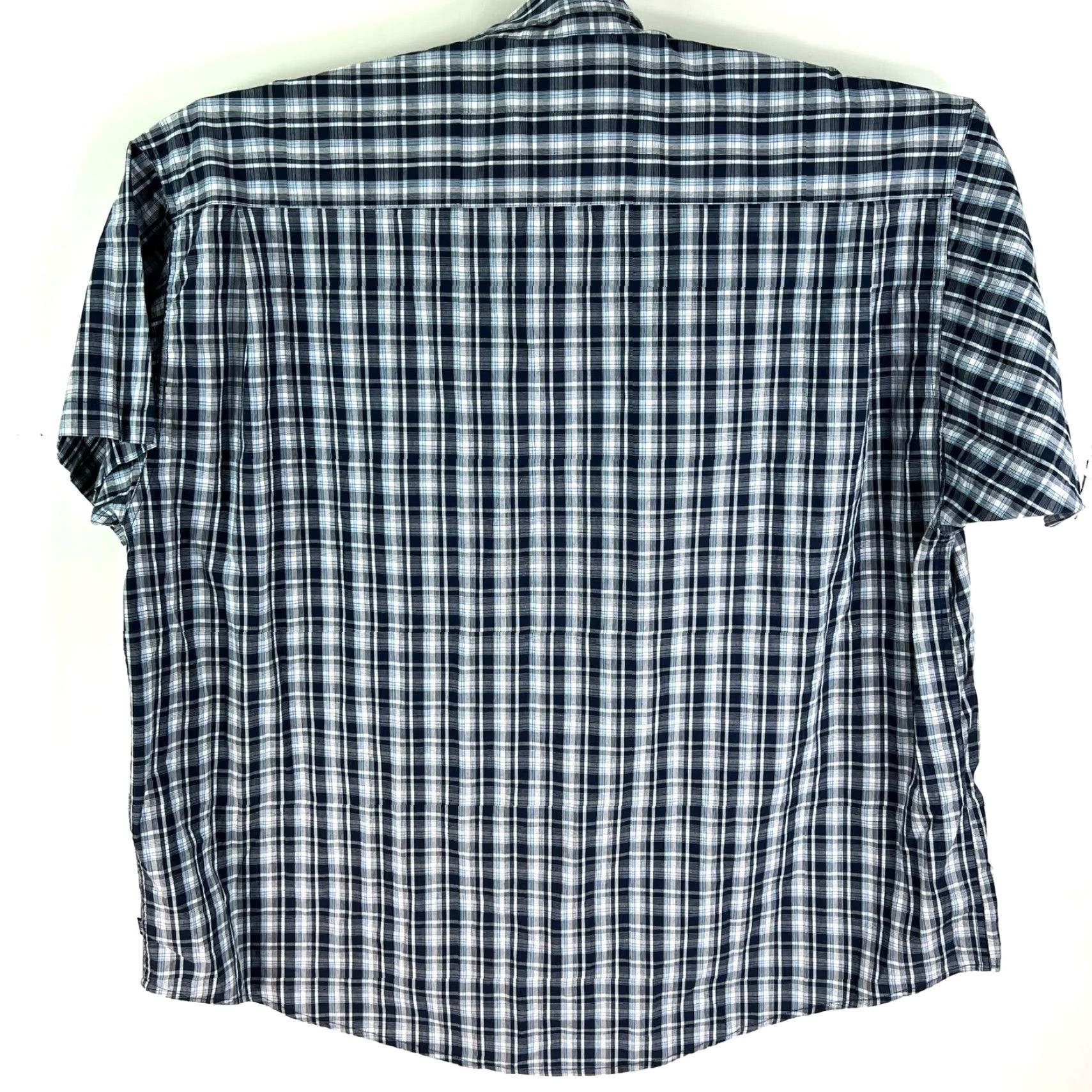 Wrangler VINTAGE Wrangler Plaid Button-Up Shirt 3XL Blue Casual Short Sleeve Mens Size US XXL / EU 58 / 5 - 7 Thumbnail
