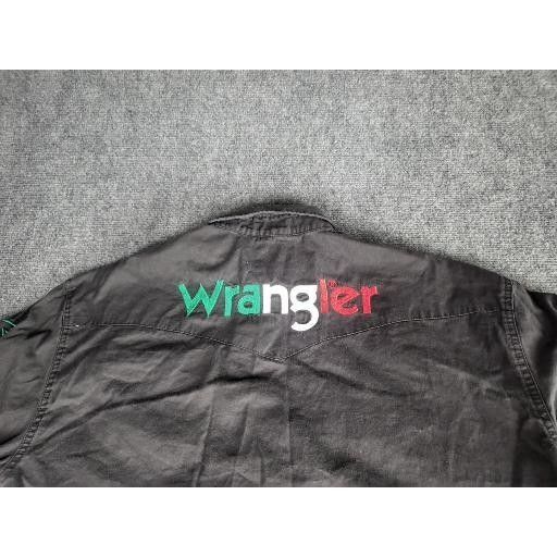 Wrangler Wrangler Mexican Flag Pearl Snap Shirt Men Sz M Black Ranchw Size US M / EU 48-50 / 2 - 11 Thumbnail