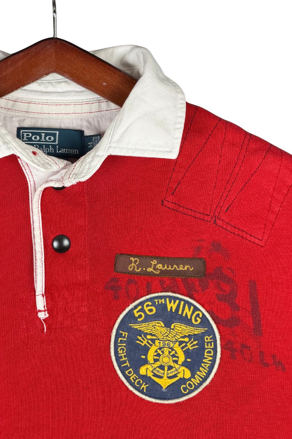 Polo Ralph Lauren ss07 PRL Naval Rescue Flight Deck Commander Rugby shirt Size US M / EU 48-50 / 2 - 7 Thumbnail