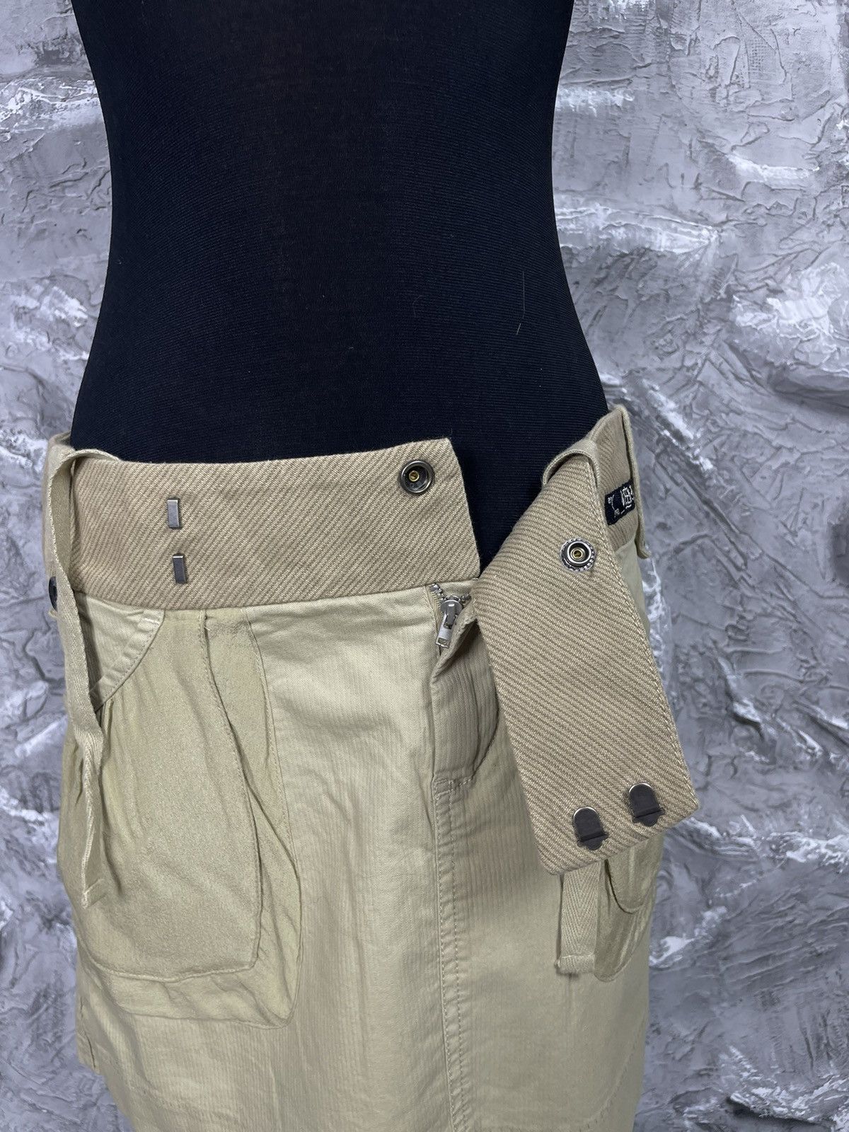 Diesel × Japanese Brand Diesel Vintage Y2K Japanese Style Silk Pocket Mini Skirt Size 27" / US 4 / IT 40 - 10 Thumbnail