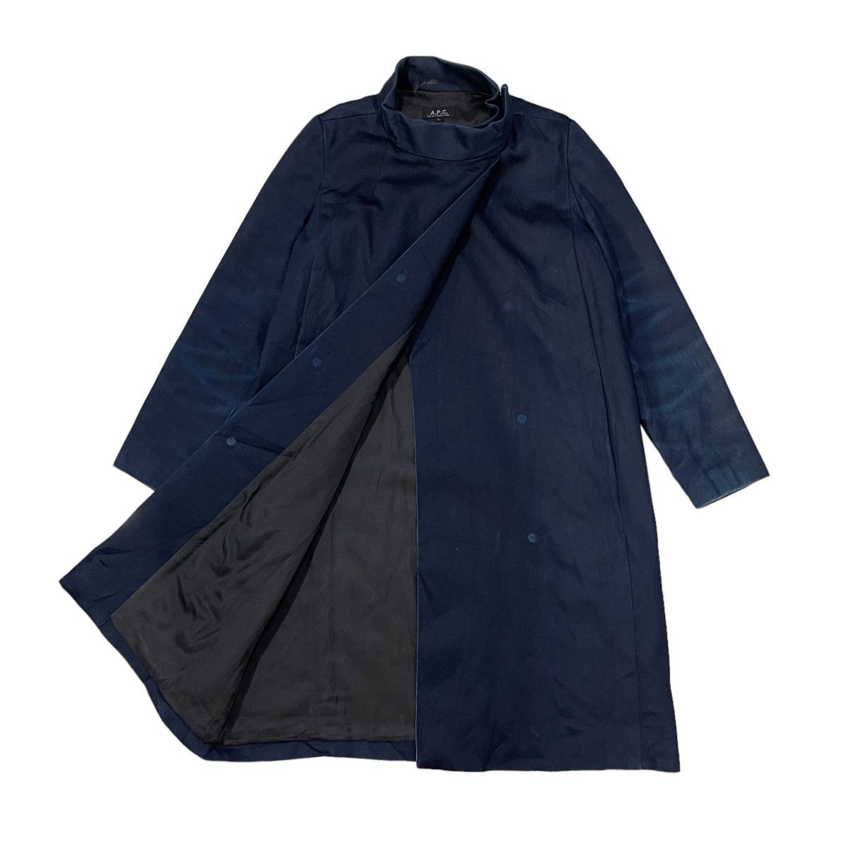 A.P.C. Vintage A.P.C Buttonless Denim Chore Long Jacket Size US S / EU 44-46 / 1 - 4 Thumbnail