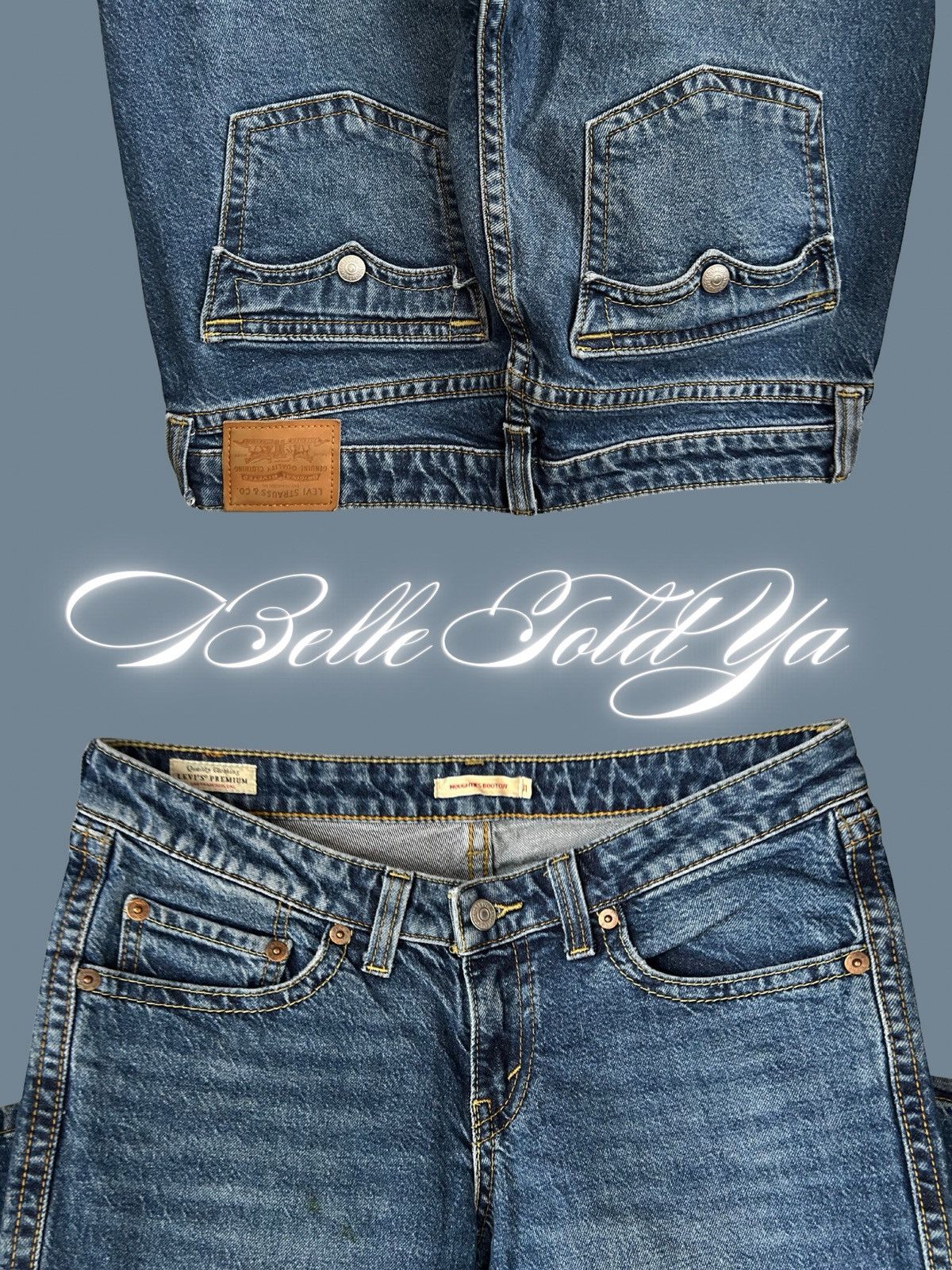 Levi's Levi’s Naughtiest Bootcut Jeans Flared Low Waist Size 31" - 1 Thumbnail