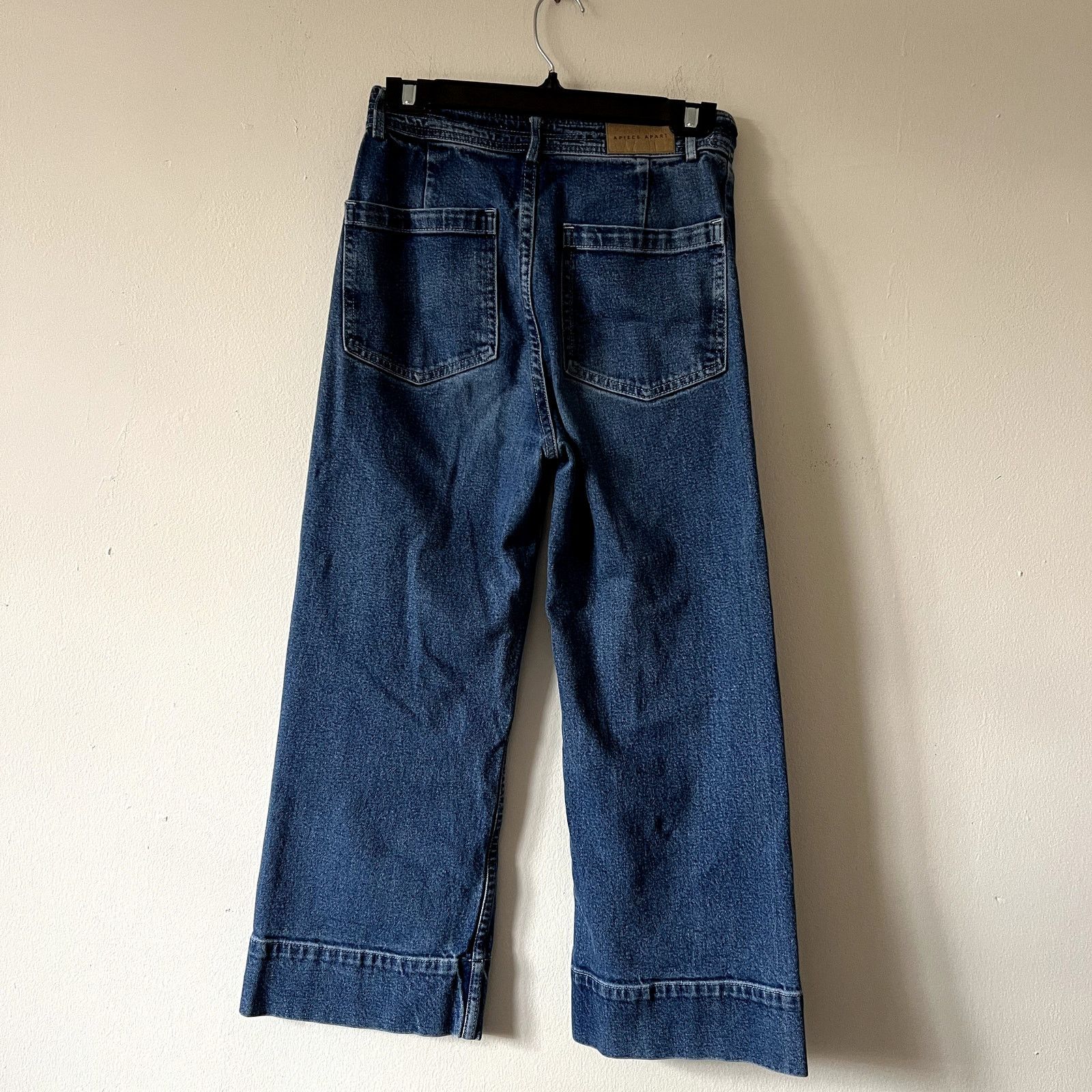 Apiece Apart Apiece Apart Merida Wide Leg Cropped Jeans Blue Denim Size 26" / US 2 / IT 38 - 6 Thumbnail