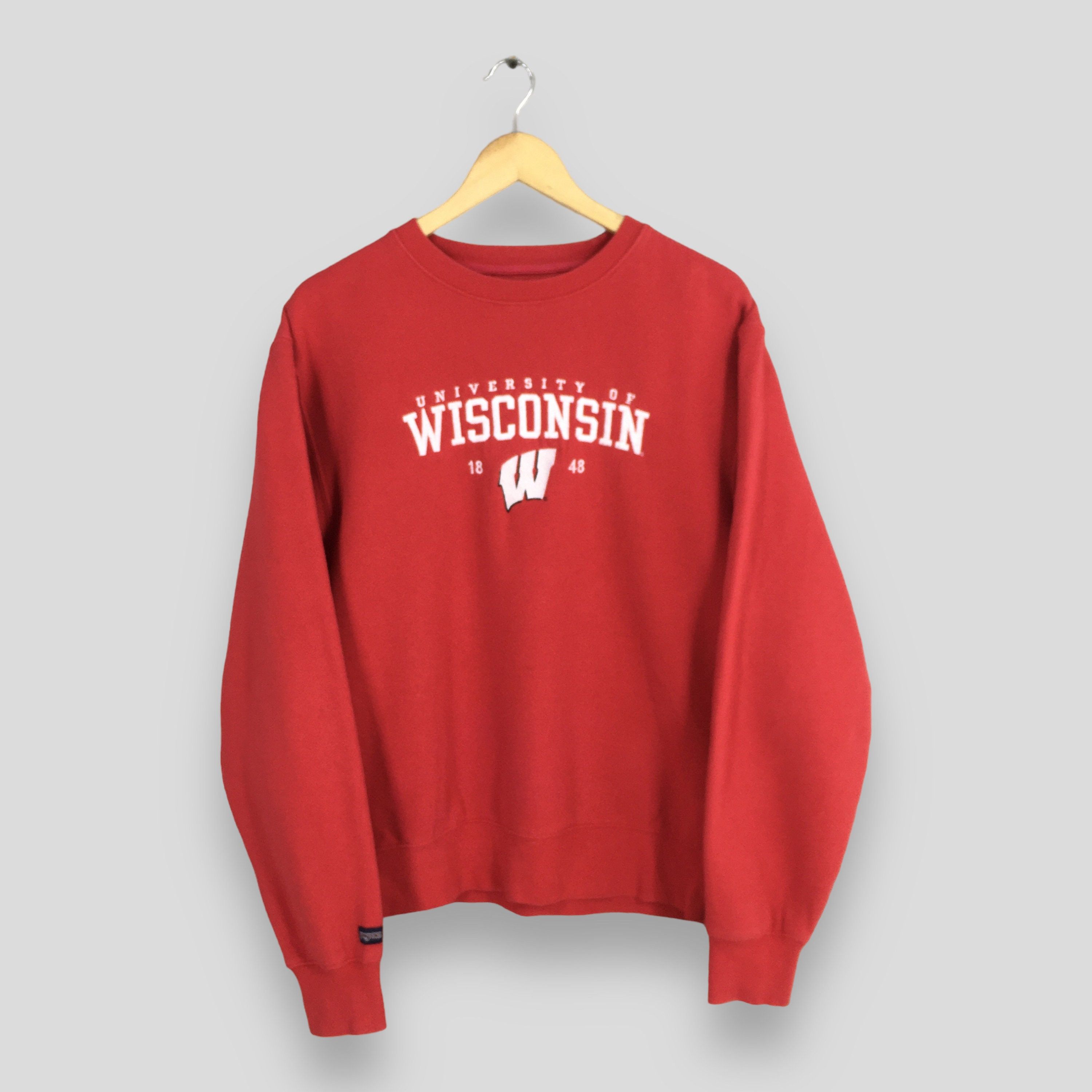 Vintage Wisconsin University Badgers Red Sweater Small