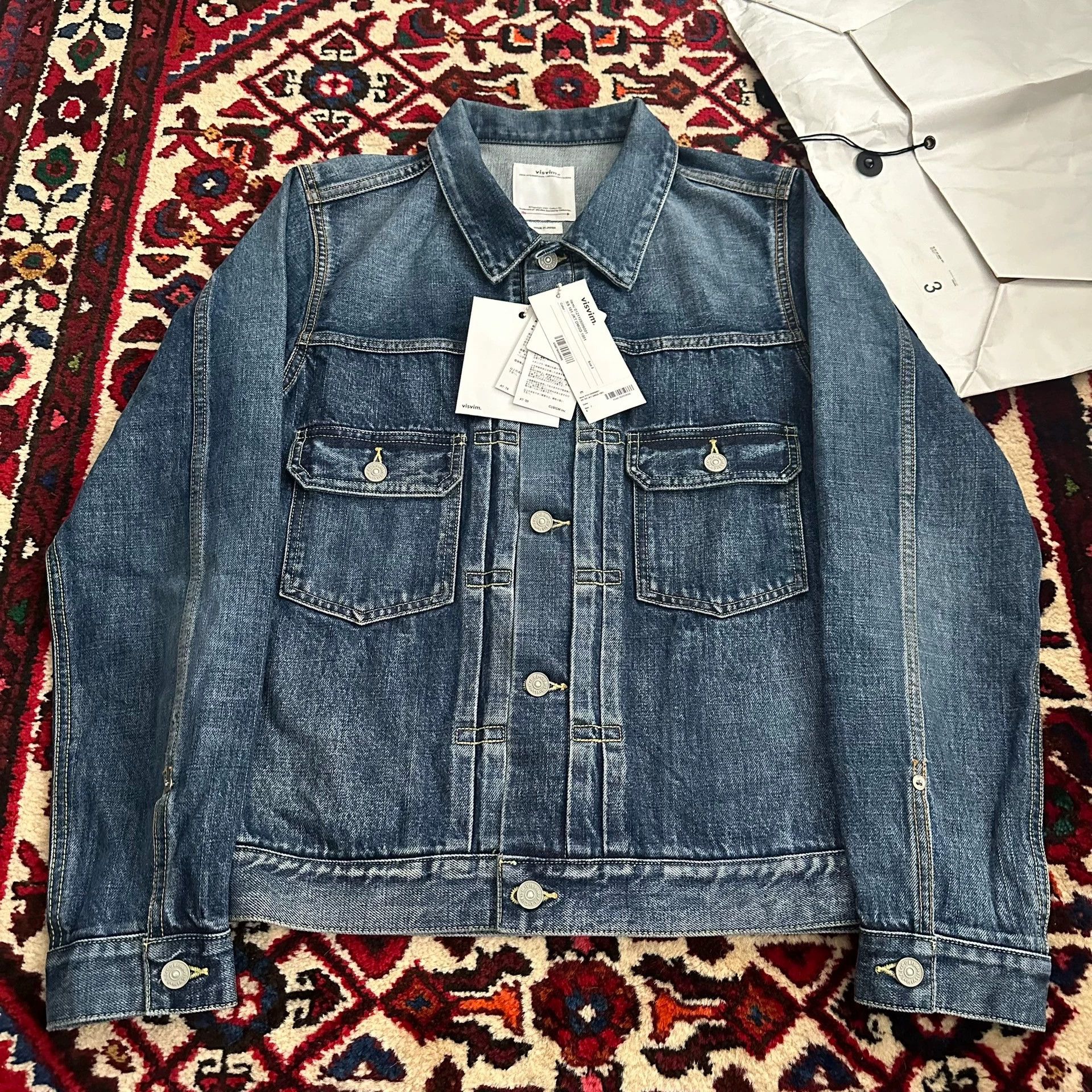 Visvim visvim 21ss 101 DMGD-1001 denim jacket 3 near new Size US L / EU 52-54 / 3 - 3 Thumbnail