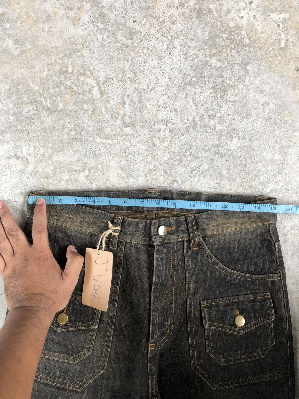 If Six Was Nine × Japanese Brand Japanese Crosbec Flared Jeans Distressed Denim Size US 30 / EU 46 - 20 Thumbnail