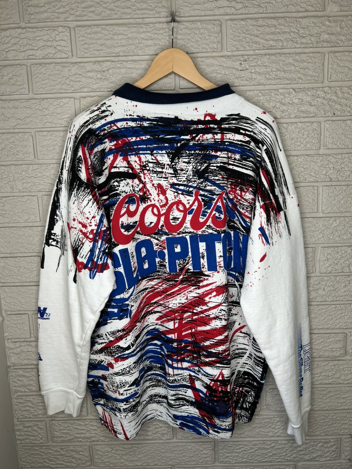 Vintage Vintage Coors Slo Pitch All Over Print Pullover Sweater Size US L / EU 52-54 / 3 - 8 Thumbnail