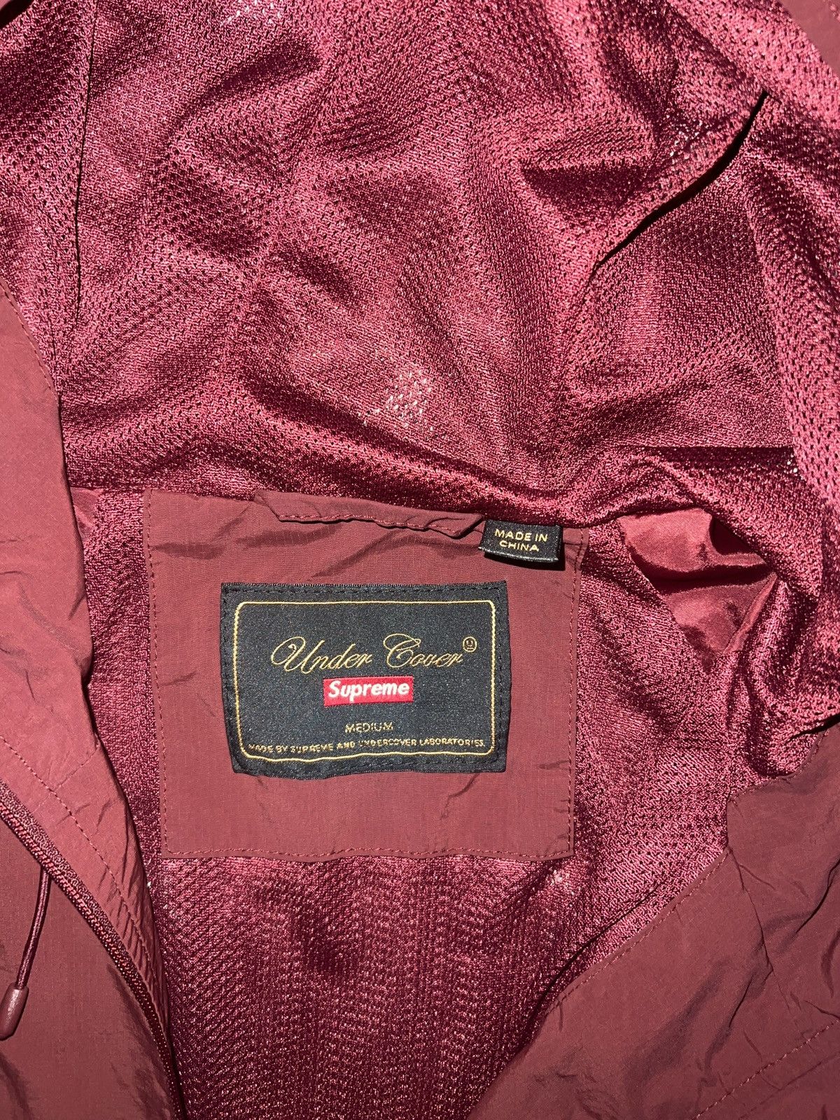 Supreme × Undercover Burgundy Track Jacket Size US M / EU 48-50 / 2 - 3 Thumbnail