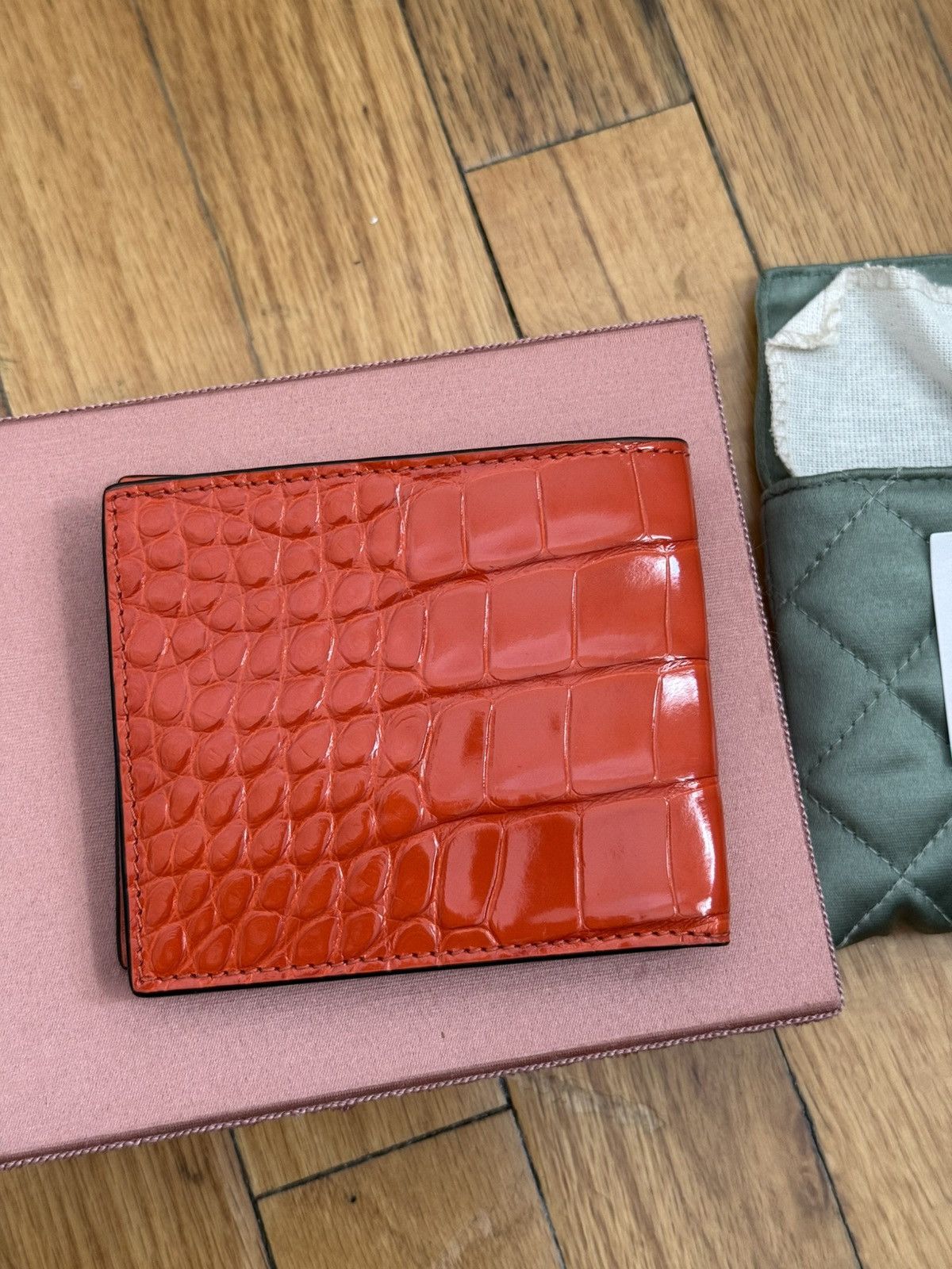 Gucci Gucci Real Crocodile Bifold Wallet Size ONE SIZE - 3 Thumbnail