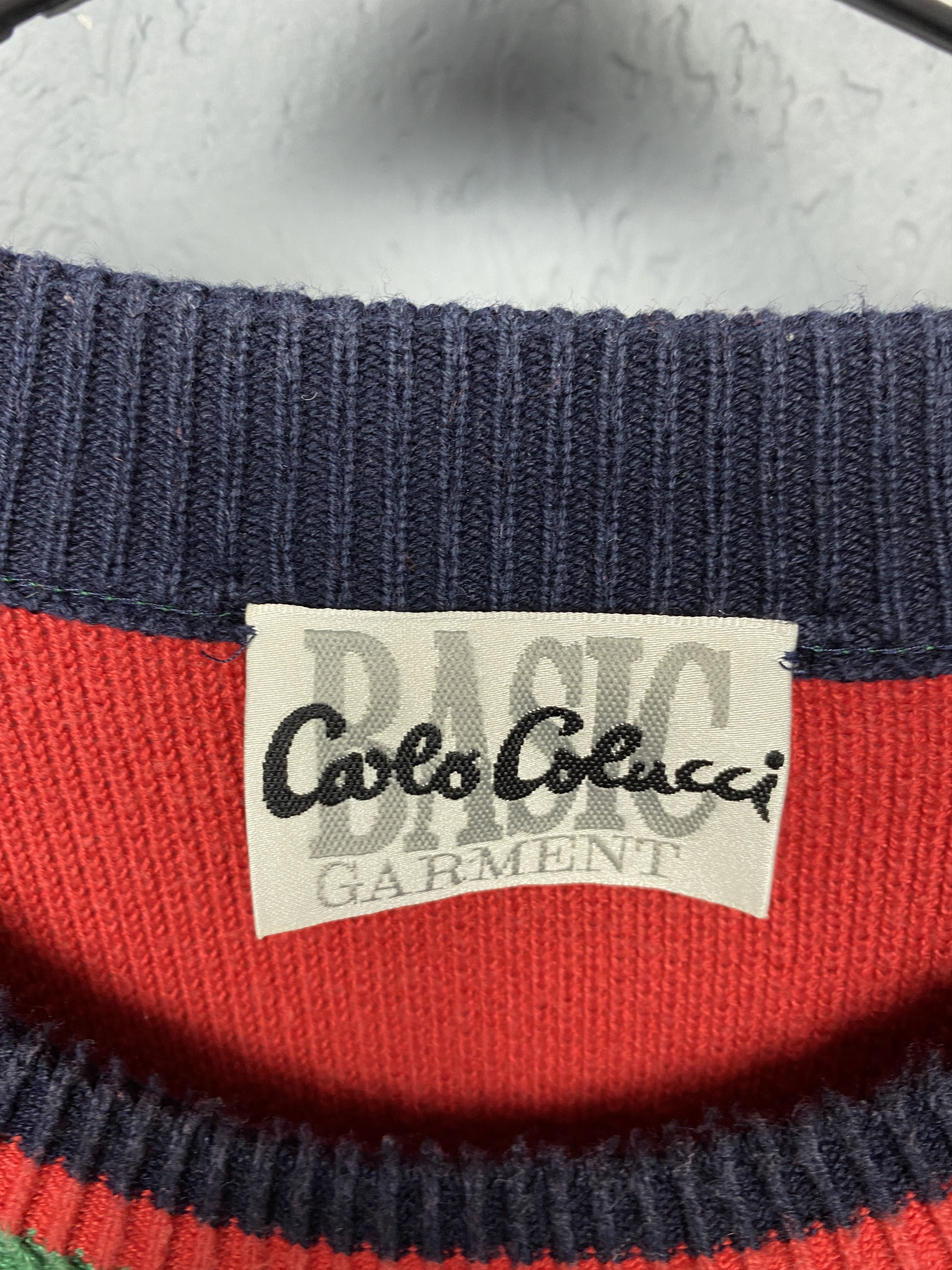 Carlo Colucci Carlo Colucci Vintage Mens Knit Crew Neck Sweater Size US XL / EU 56 / 4 - 6 Thumbnail
