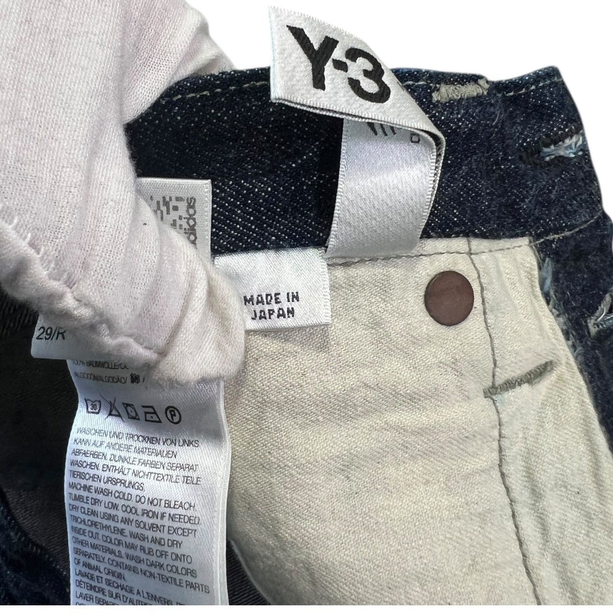 Y-3 Y-3 3-Stripes Selvedge Denim Jeans Size US 29 - 10 Thumbnail