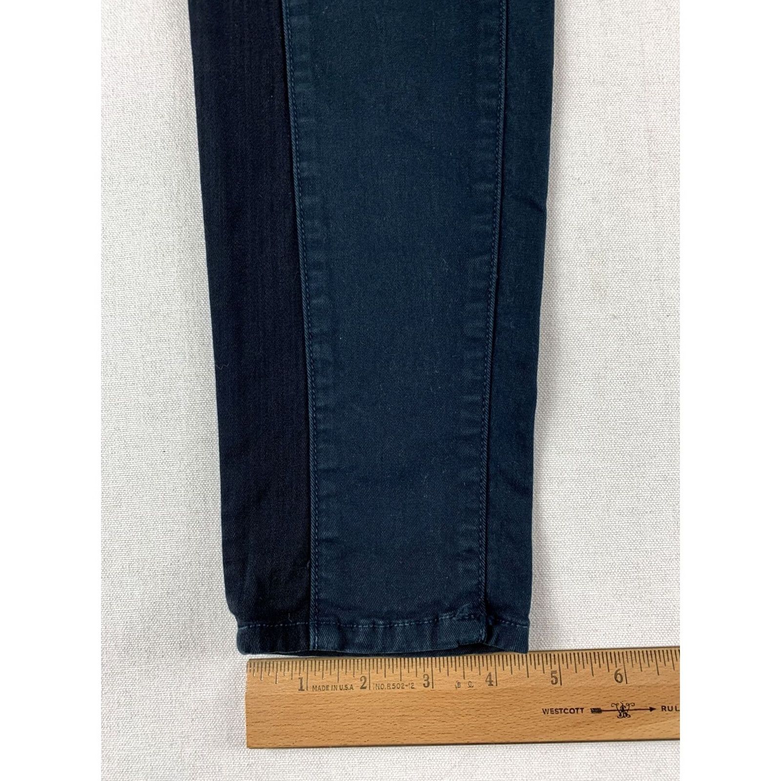 J Brand J Brand Skinny Jeans WOMENS Size 27 Navy Blue Two Tone Pants Size 27" / US 4 / IT 40 - 3 Thumbnail