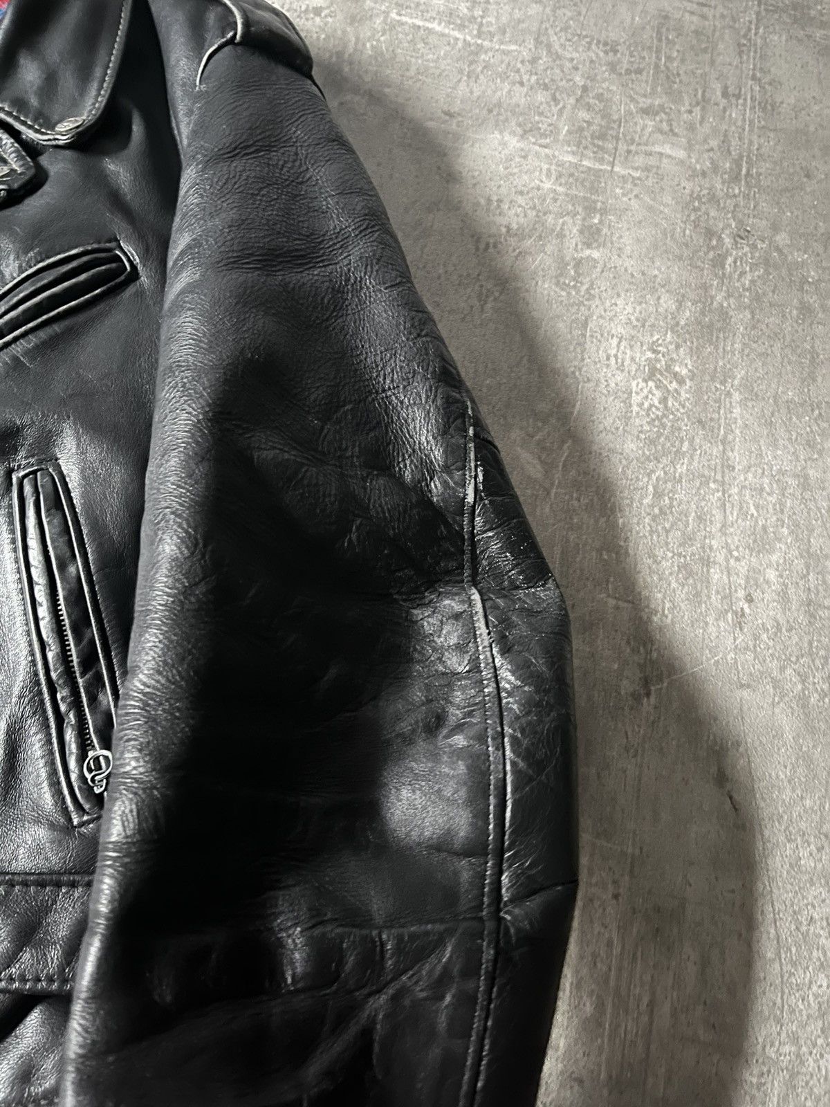 Schott Vintage Schott perfecto ramones leather jacket black Size US S / EU 44-46 / 1 - 6 Thumbnail