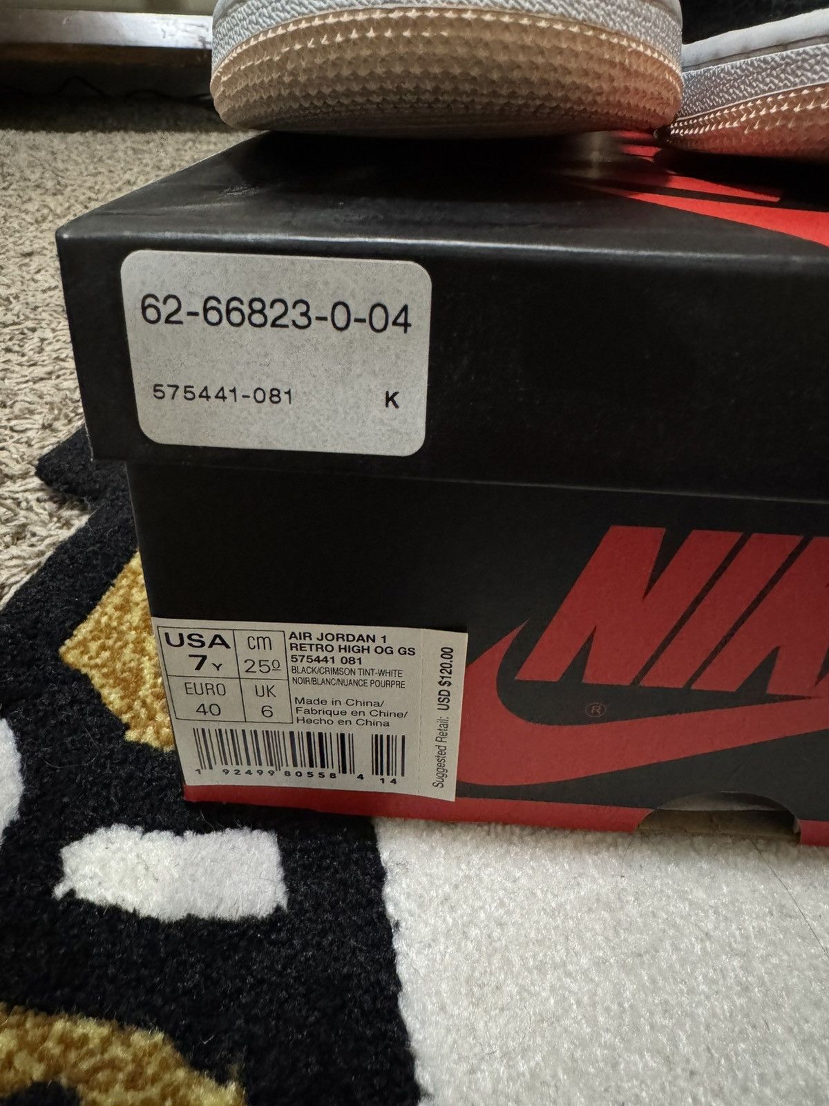 Jordan Brand Jordan 1 High Crimson Tint Size US 7 / EU 40 - 6 Thumbnail