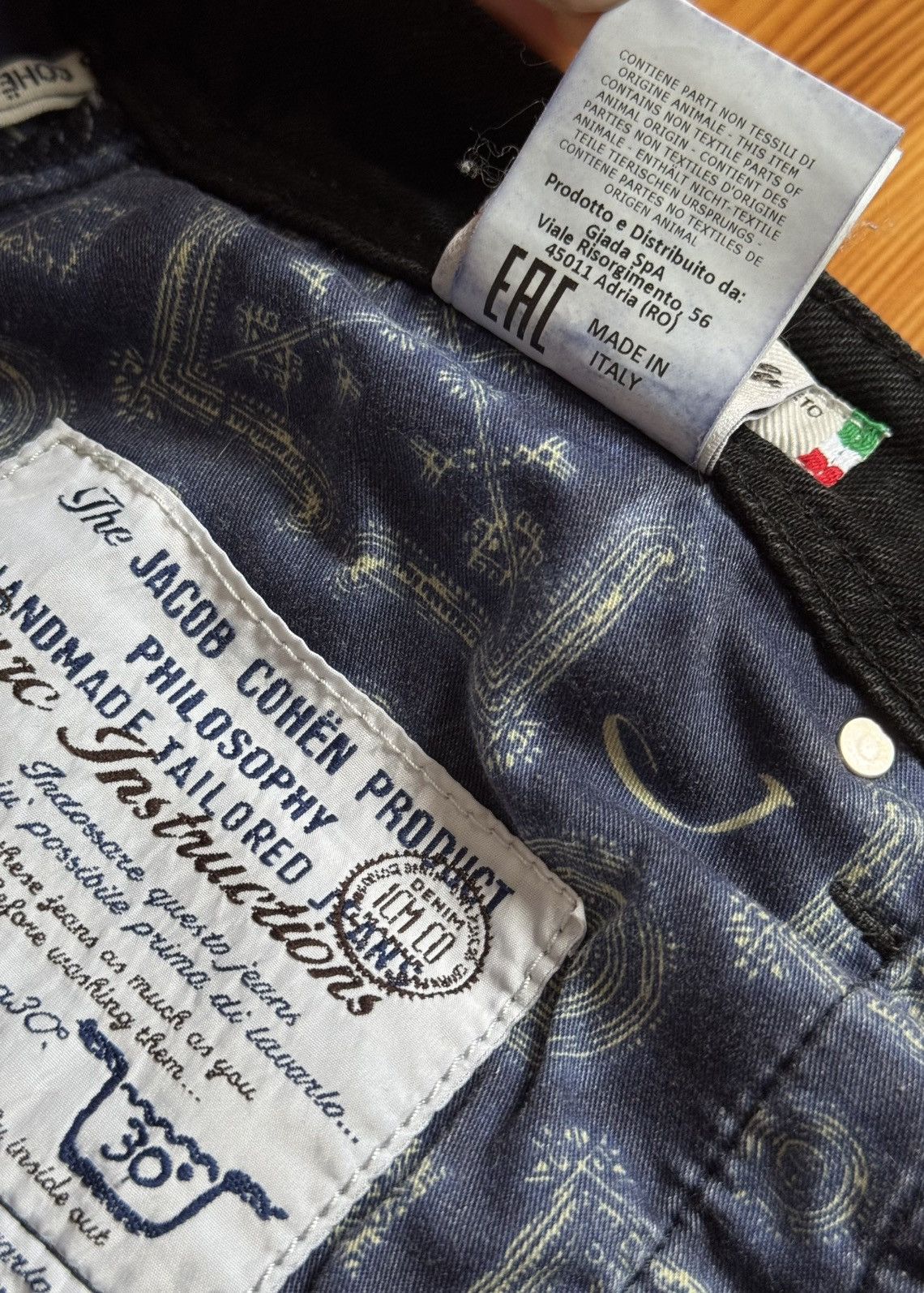 Jacob Cohen Jacob Cohen Black Slim Fit Stretch Jeans Denim Pants 31-33 Size US 33 - 19 Thumbnail