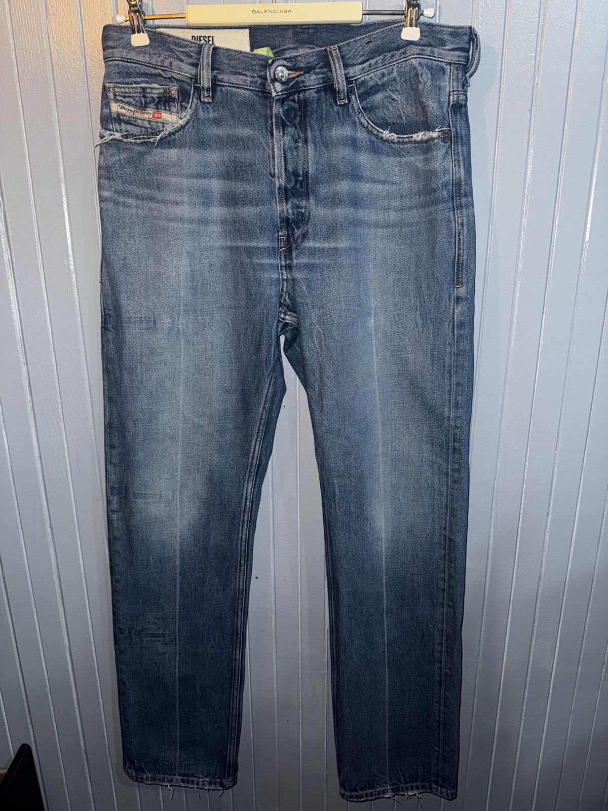 Diesel Diesel D-MACS Straight Jeans W29 L32 Size US 29 - 2 Thumbnail