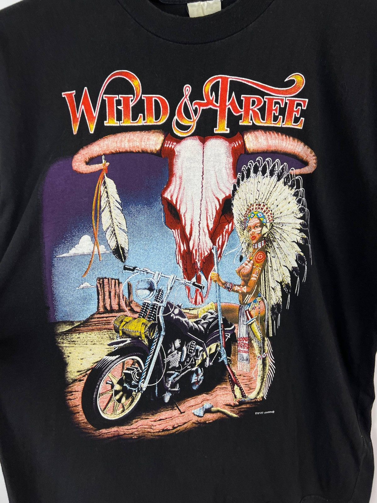 Other Wild Free 90s vintage biker t-shirts size L Size US L / EU 52-54 / 3 - 4 Thumbnail