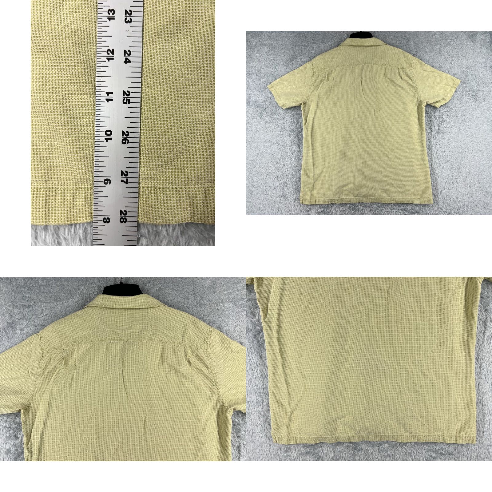 Tommy Bahama Tommy Bahama Shirt Men XL Yellow Button Up Silk Blend Pocket Mens Size US XL / EU 56 / 4 - 9 Thumbnail