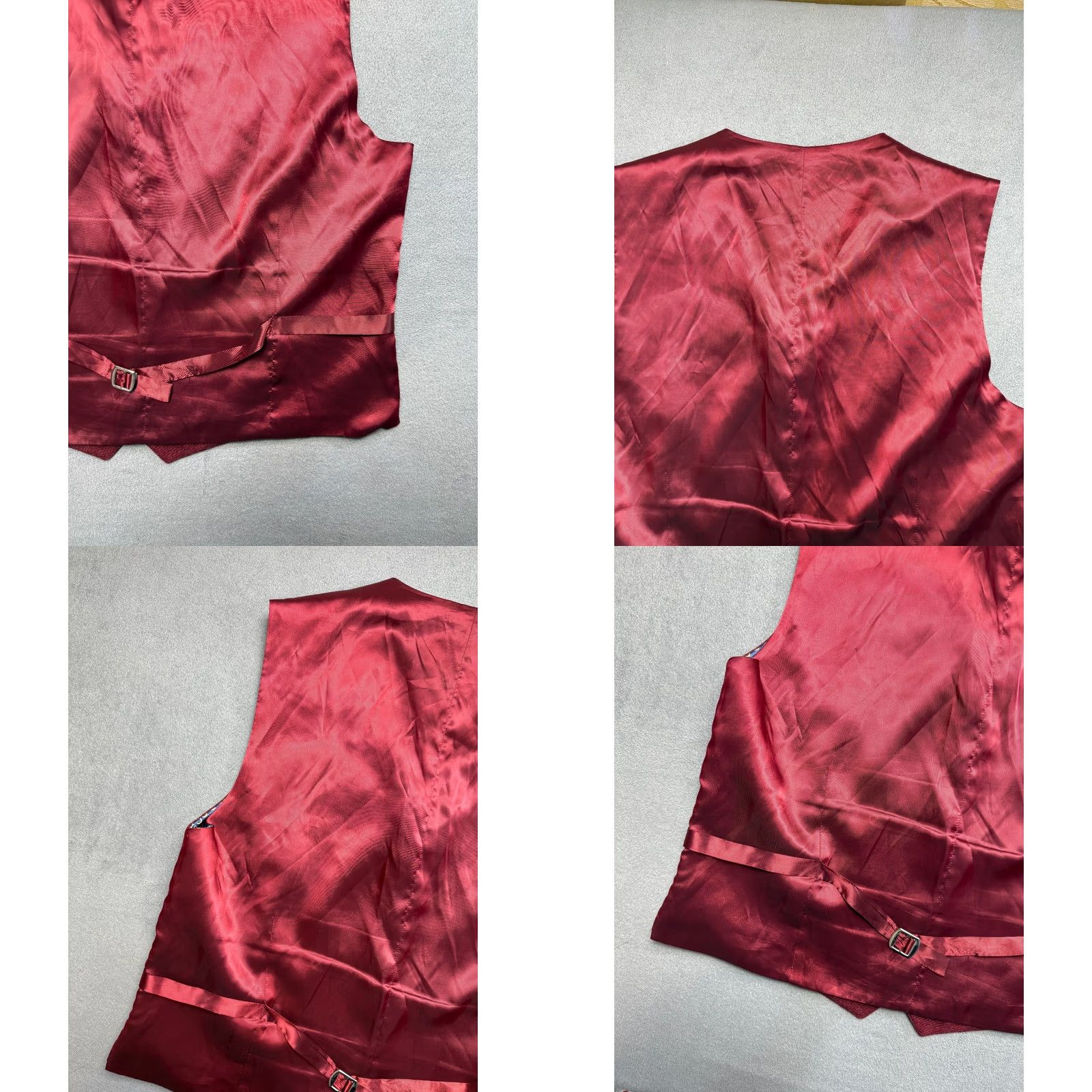 Vintage Paul Costelloe Wool Vest Waistcoat Mens 46 Red Horseshoe 3 Piece Suit Vest Wool Vest Mens Red 46 US Feat: Dry Clean Only Size US S / EU 44-46 / 1 - 9 Thumbnail