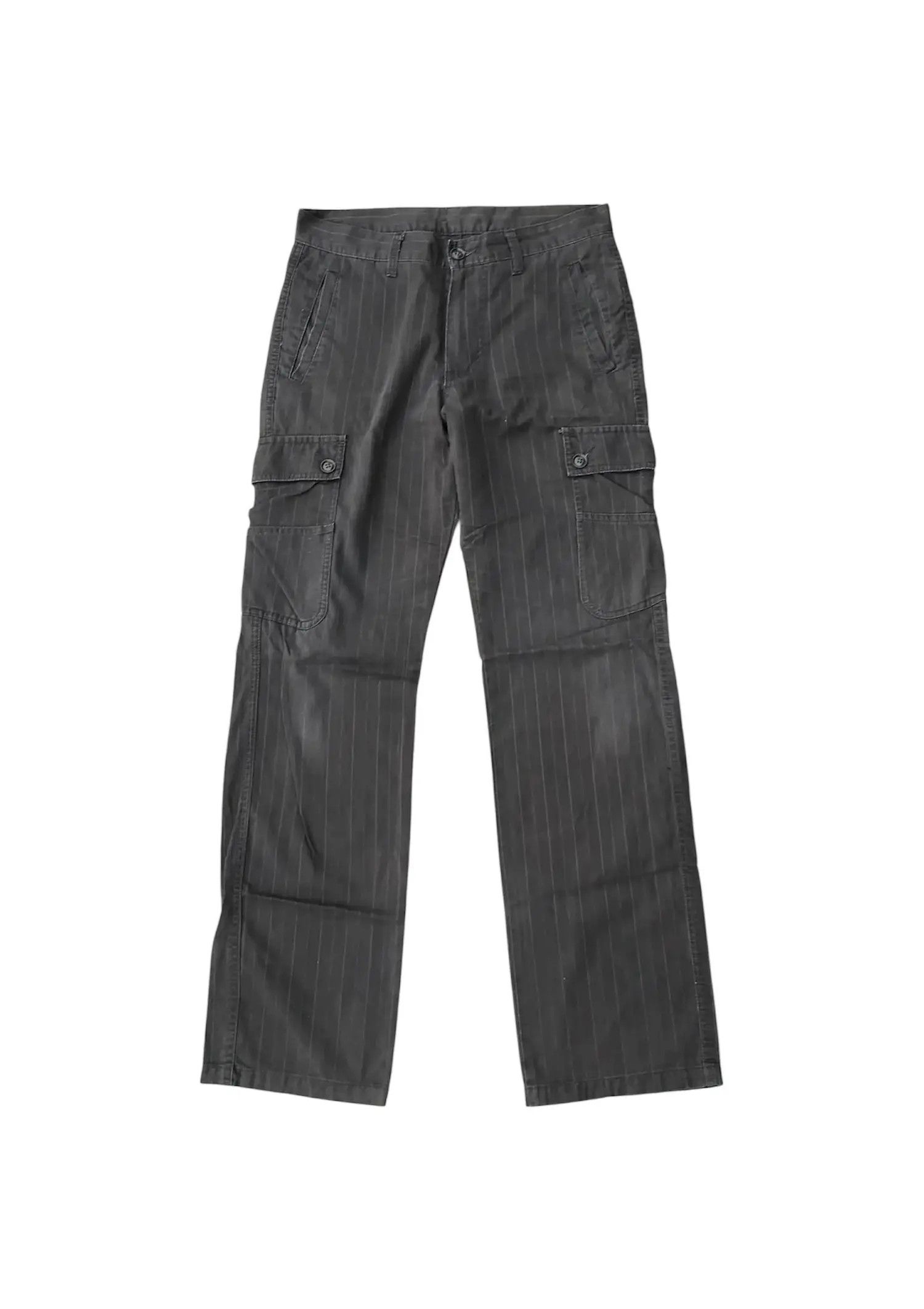 Japanese Brand Takeo Pinstripe fatigue cargo pants Size US 32 / EU 48 - 1 Thumbnail
