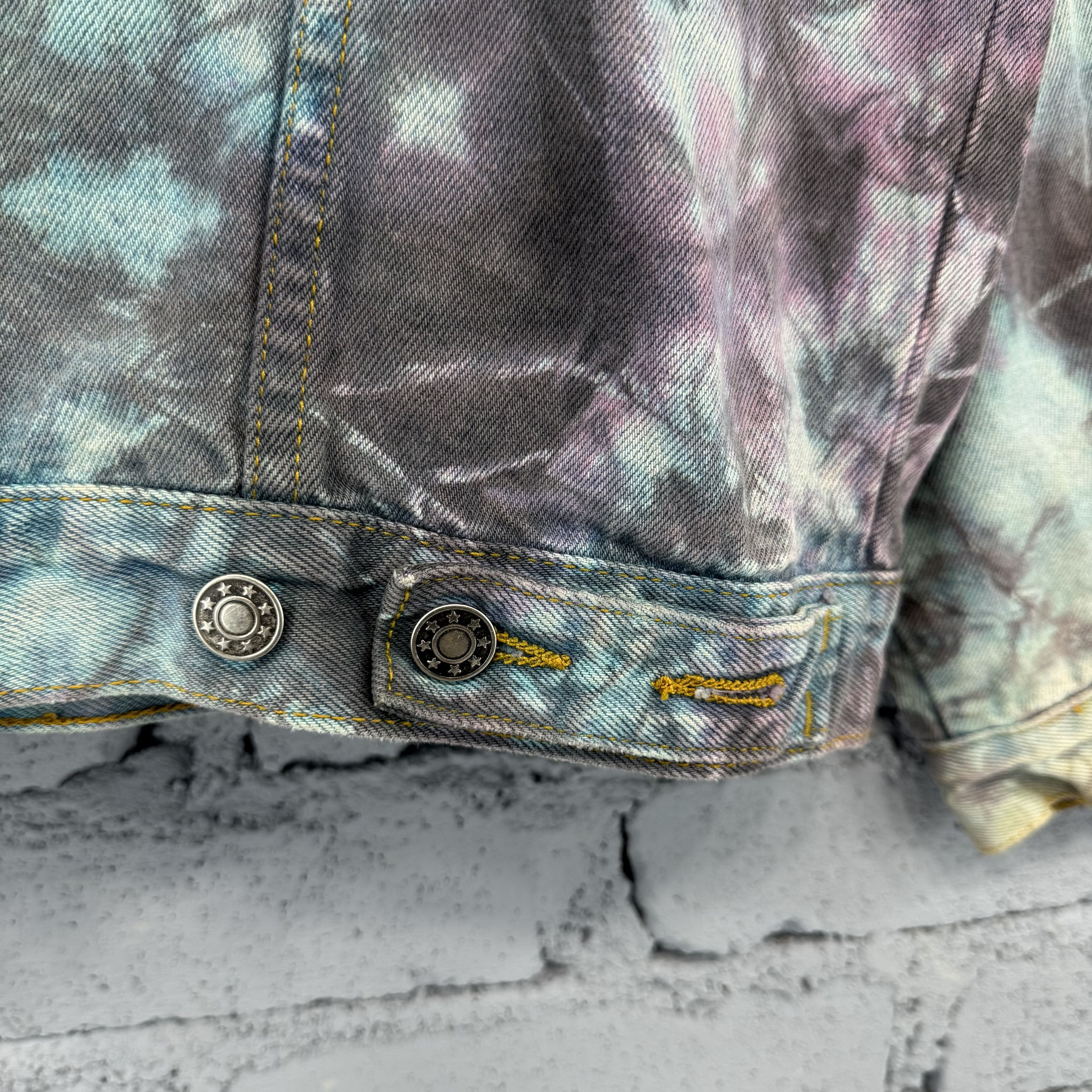 Vintage Vintage Todaysnews Denim Jacket Tye Die Streetwear Size US M / EU 48-50 / 2 - 10 Thumbnail