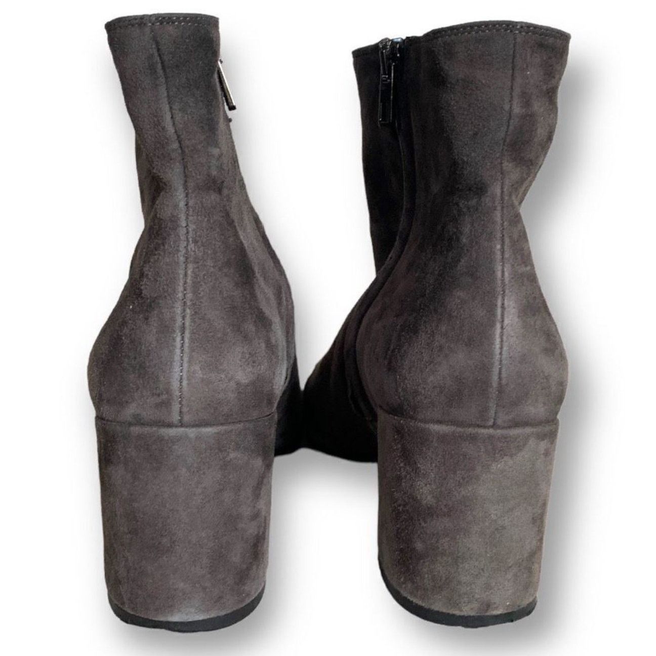Vince Vince Blakely Bootie Steel Gray Suede Leather Round Toe 8 Size US 8 / IT 38 - 8 Thumbnail