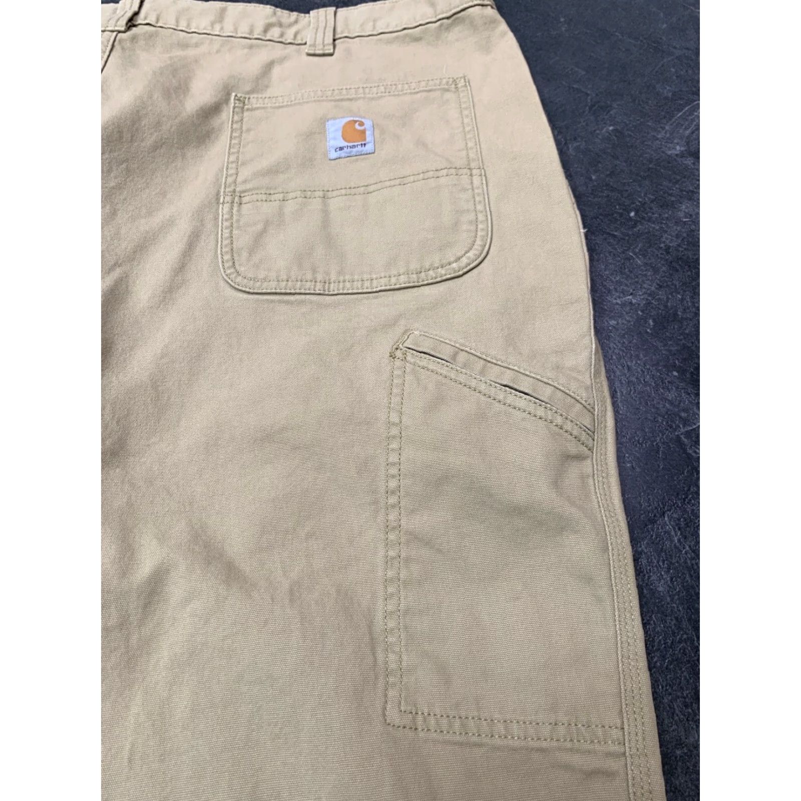 Carhartt Carhartt Relaxed Fit Mens Carpenter Pants 42x32 Beige Size US 42 / EU 58 - 4 Thumbnail