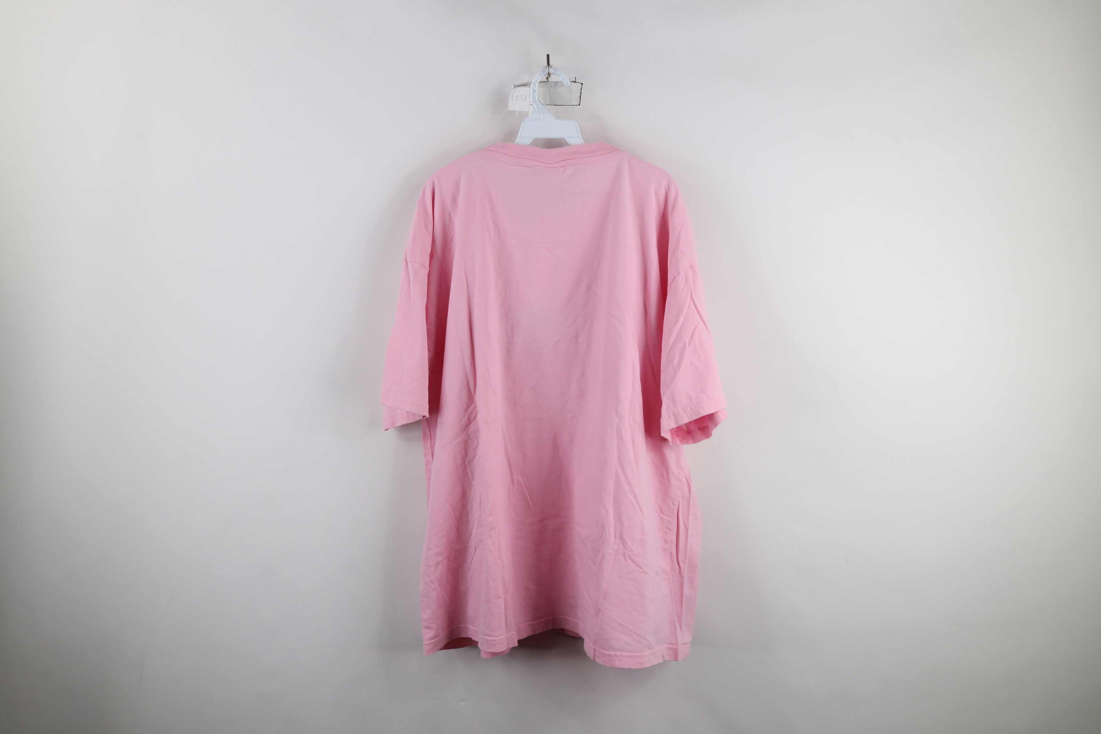 Vintage Vintage 90s Streetwear Nassau Bahamas Dolphins T-Shirt Pink Size 3XL / US 20-22 - 7 Thumbnail