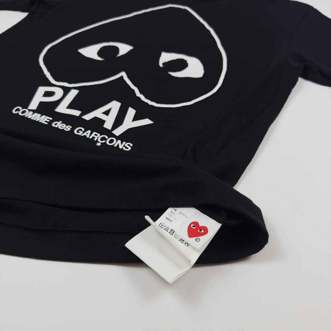 Comme des Garcons PLAY Comme des Garçons Play Inverted Heart Logo T-Shirt Black Size US L / EU 52-54 / 3 - 2 Thumbnail