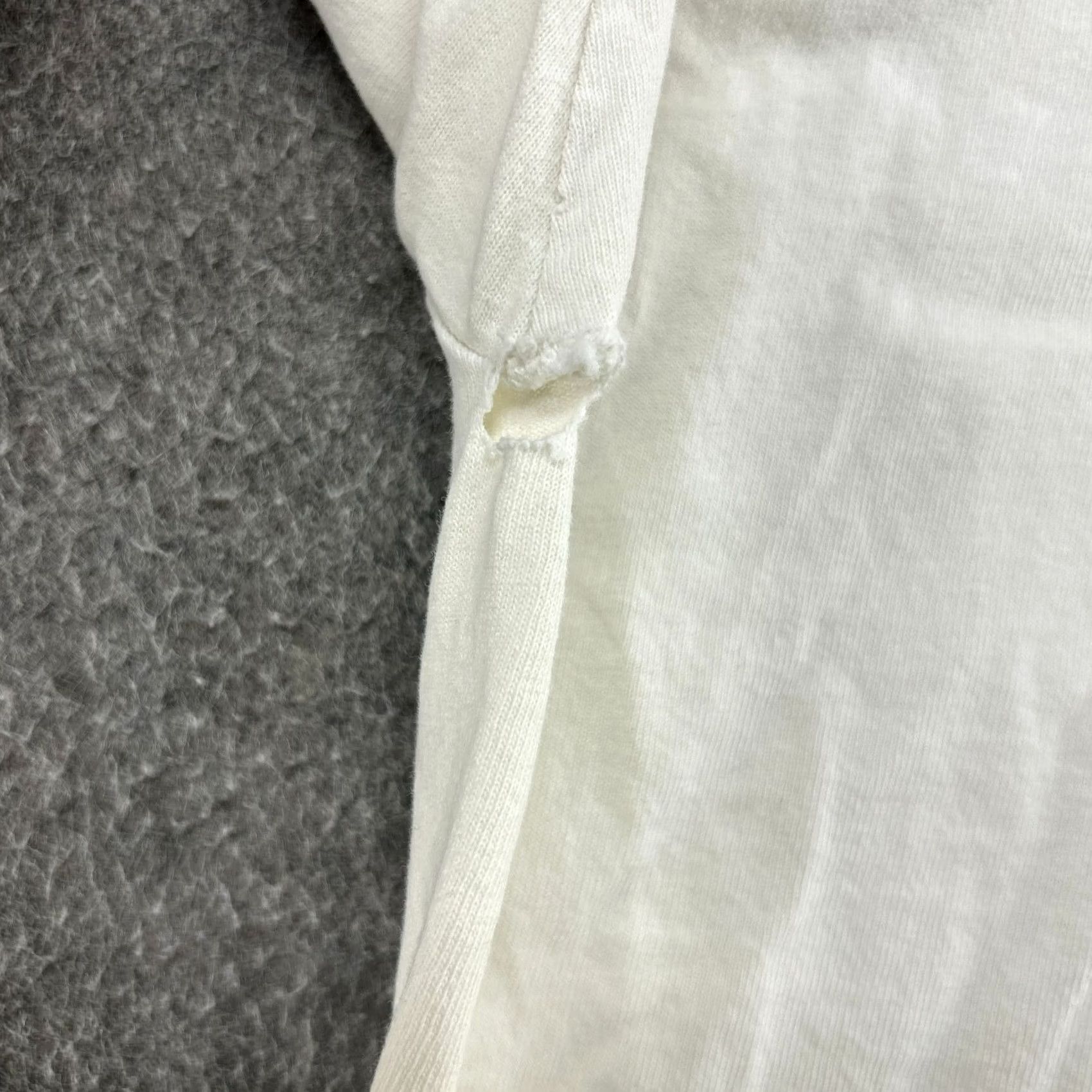 Vintage VINTAGE NHS Shirt Mens M White Cotton Distressed Gothic 90s Cars Logo Short Sleeve Crew Neck Size US M / EU 48-50 / 2 - 4 Thumbnail