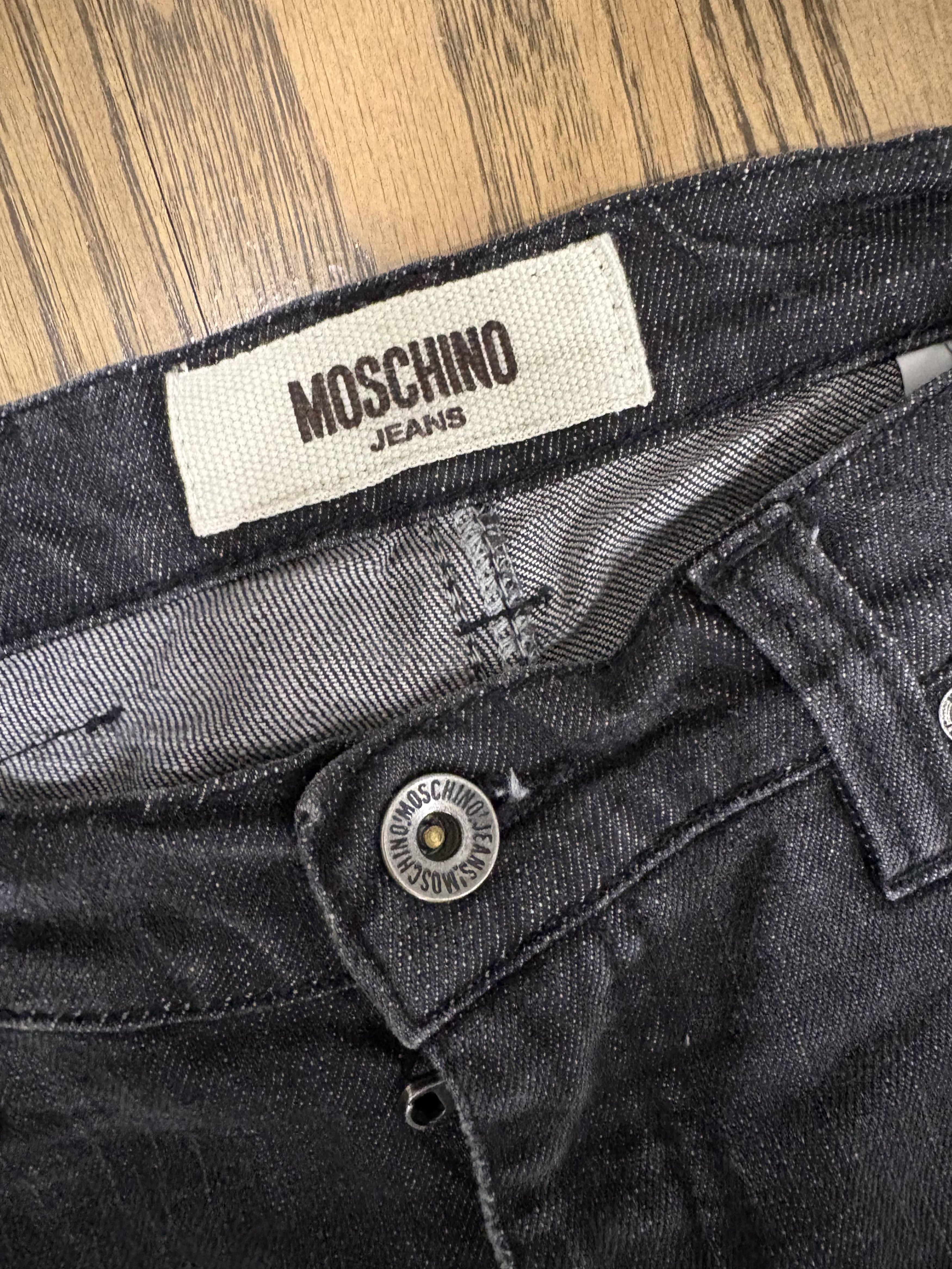 Moschino Moschino 'Donna' Peace Black Denim Size 27" / US 4 / IT 40 - 3 Thumbnail