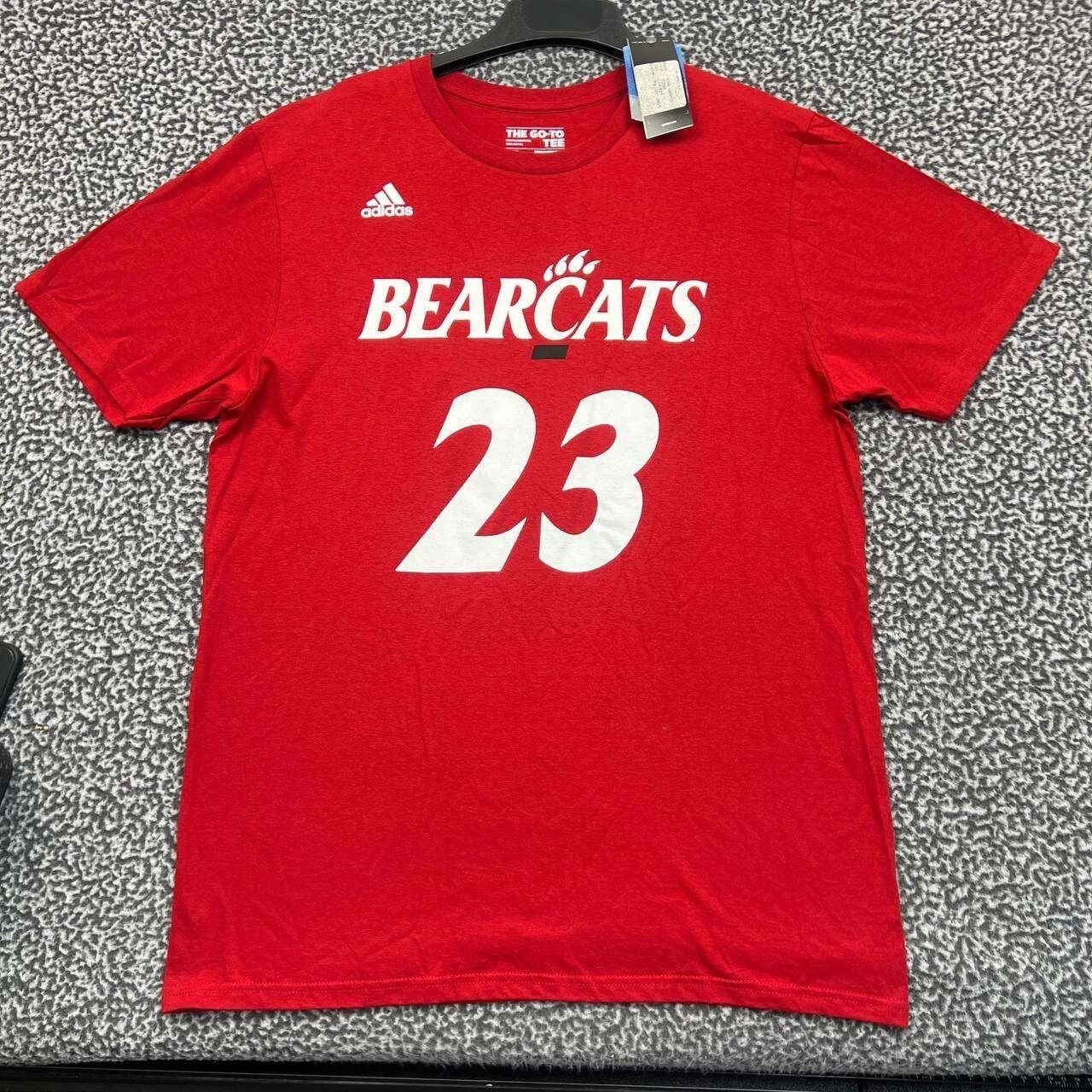 Adidas Cincinnati Bearcats #23 Shirt Men Short Sleeve Cotton L Size US L / EU 52-54 / 3 - 1 Thumbnail