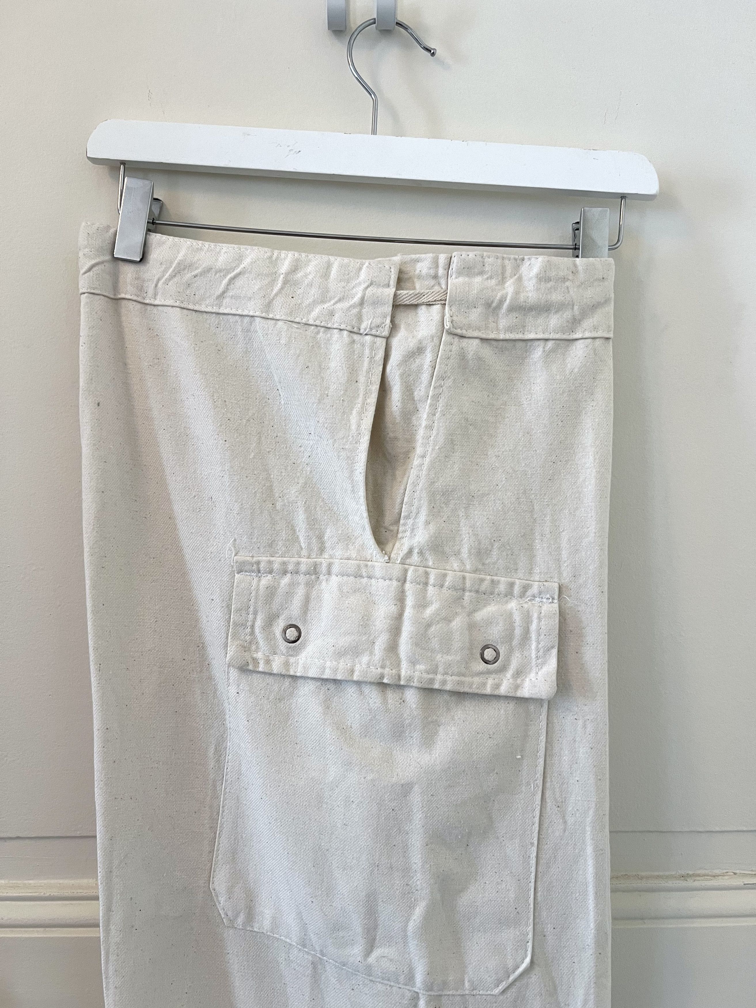 Vintage Pattern Canvas Workwear Pants Size US 34 / EU 50 - 5 Thumbnail