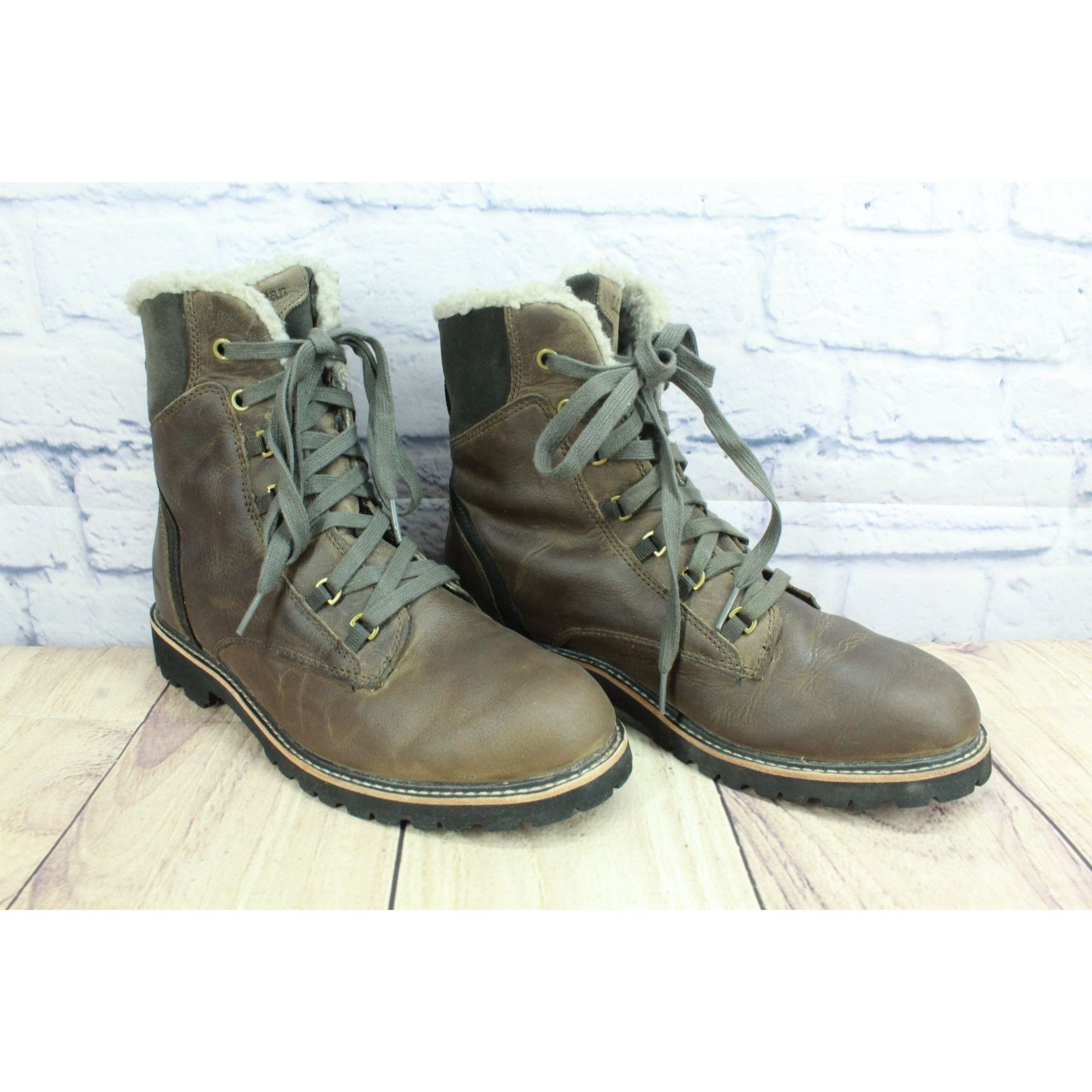 L.L. Bean × Leather LL Bean Leather Water Resistant Fleece Lined Cozy Boots Size US 9.5 / IT 39.5 - 3 Thumbnail