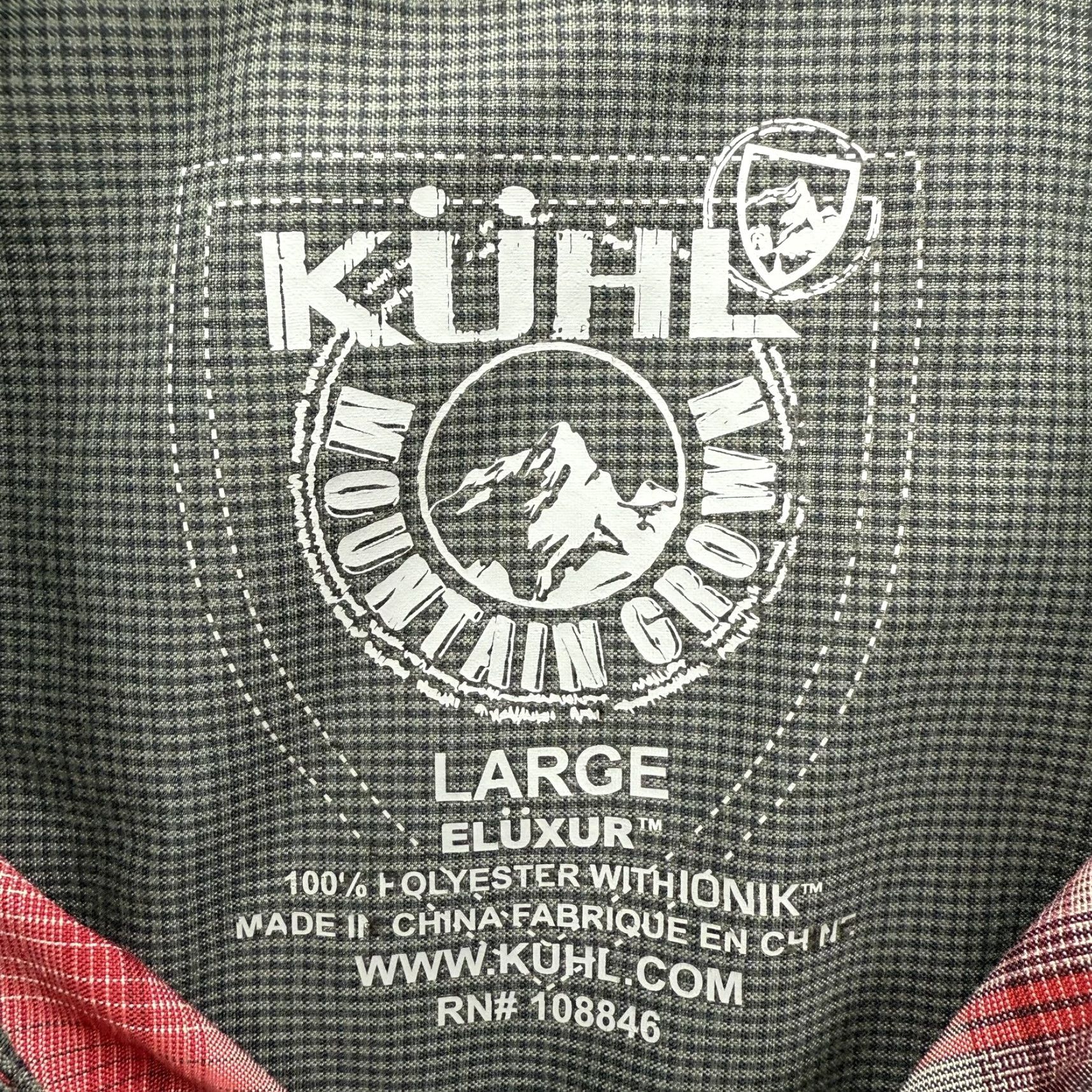 Vintage KÜHL Eluxur Shirt Mens L Red Plaid Short Sleeve Button Front Outdoor Hiking Size US L / EU 52-54 / 3 - 4 Thumbnail
