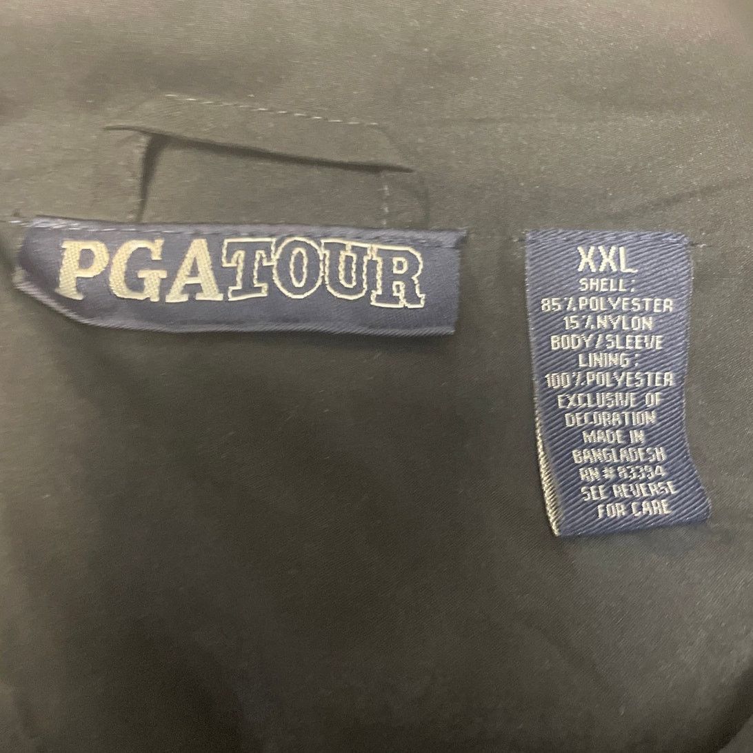PGA Tour PGA Tour Mens XXL PolyNylon Quarter Zip Pullover Jacket Size US XXL / EU 58 / 5 - 5 Thumbnail