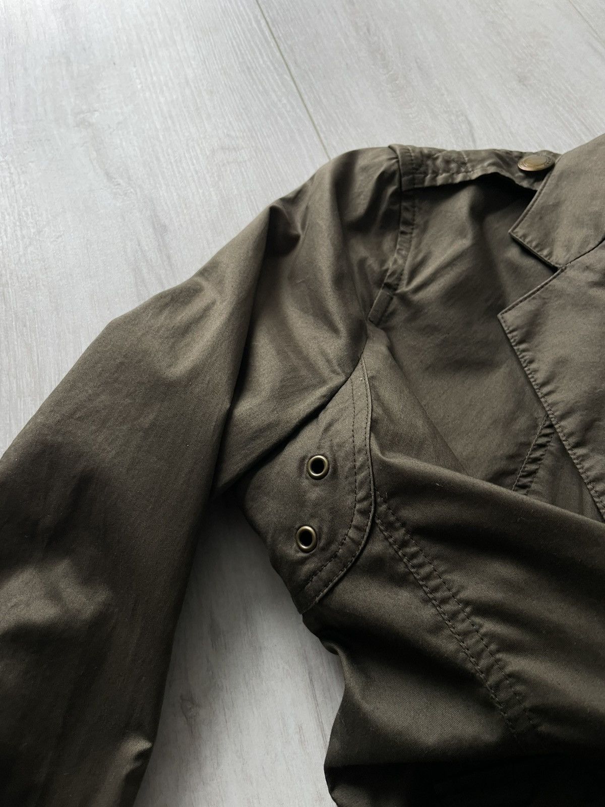 Burberry Burberry Brit Light Khaki Green Blazer Jacket Size XS / US 0-2 / IT 36-38 - 9 Thumbnail