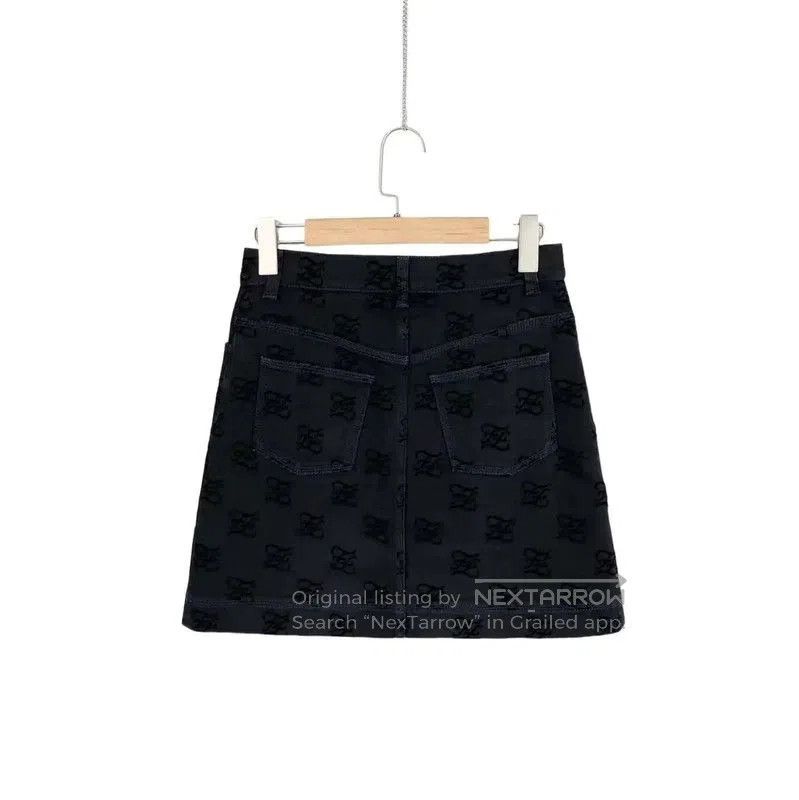 Fendi Fendi Black Cotton Women's Skirt . Size 28" / US 6 / IT 42 - 2 Thumbnail