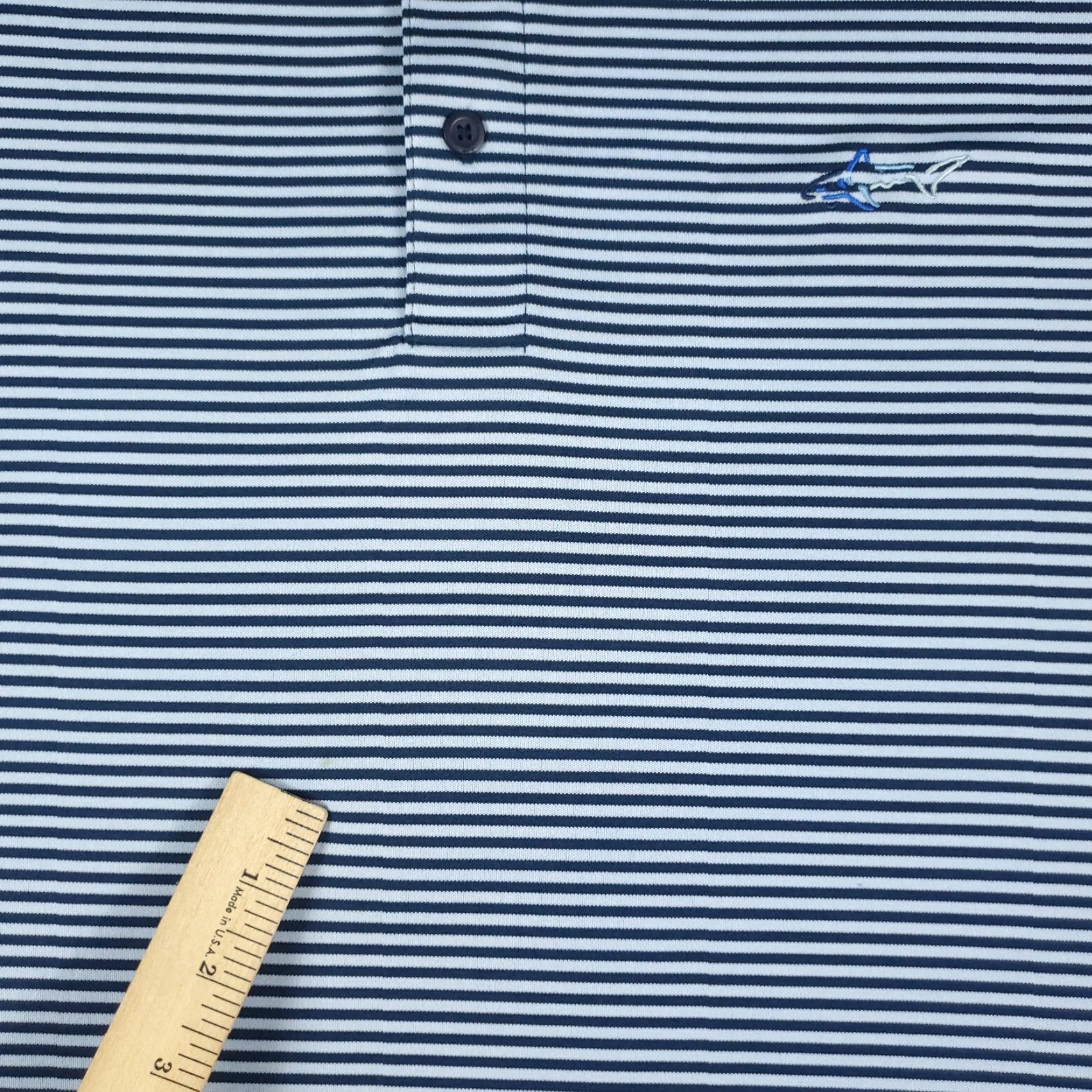 Vintage Greg Norman Polo Shirt Mens 2XL Blue Striped Shark Golf Casual Short Sleeve Polo Shirt Mens 2XL Blue Striped Shark Golf Casual Short Sleeve Size US XXL / EU 58 / 5 - 3 Thumbnail