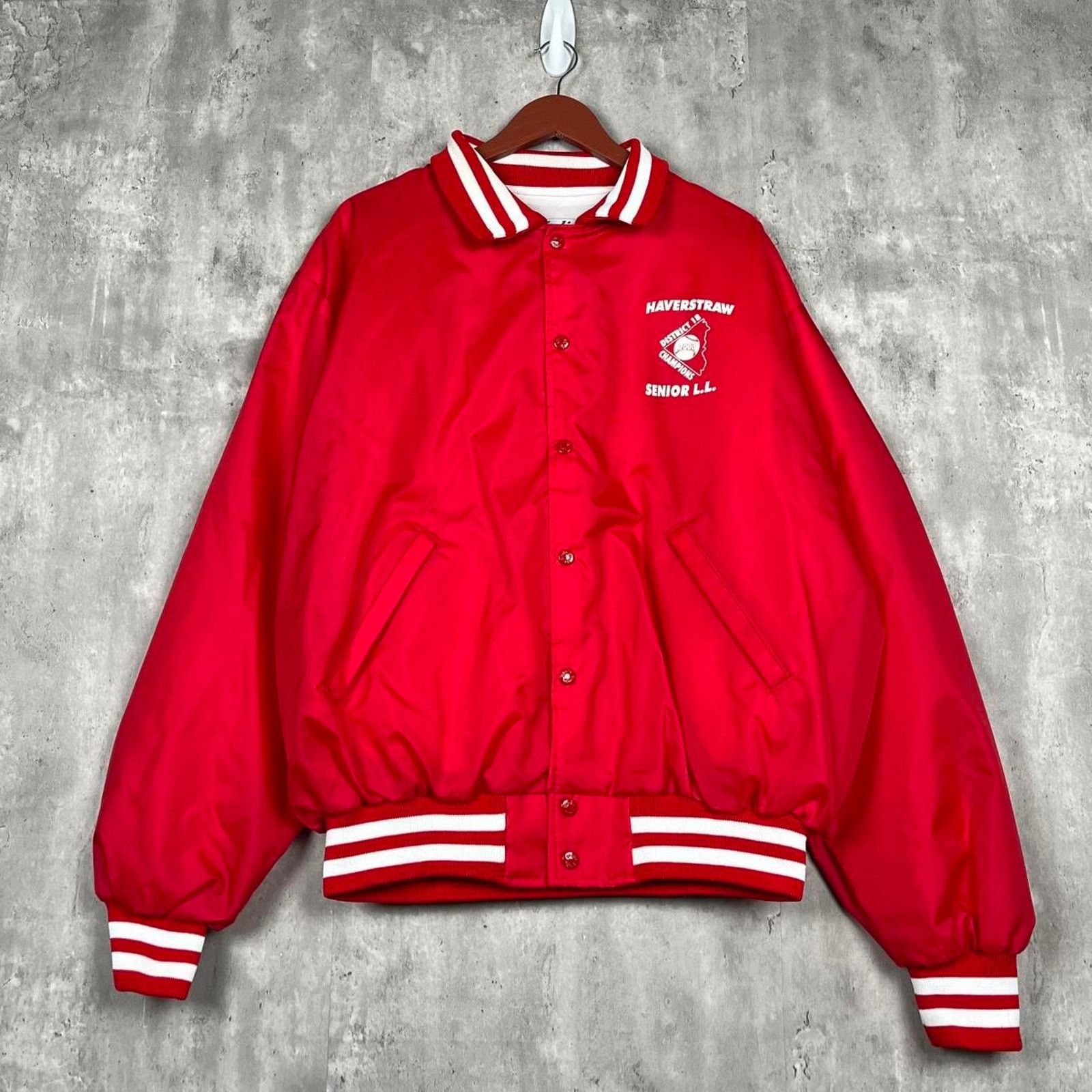 Vintage Vintage Y2K Little League Baseball Bomber Jacket Made In USA Size US XL / EU 56 / 4 - 1 Thumbnail